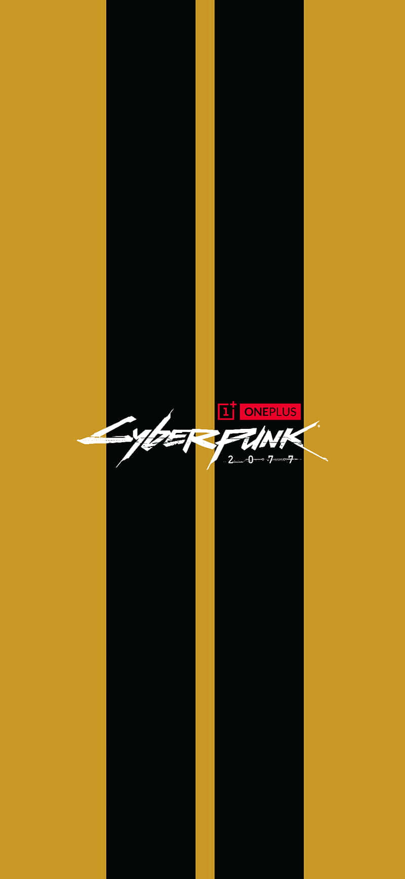 Fondo iPhone X Cyberpunk 2077 Amarillo con Rayas Negras Fondos de pantalla