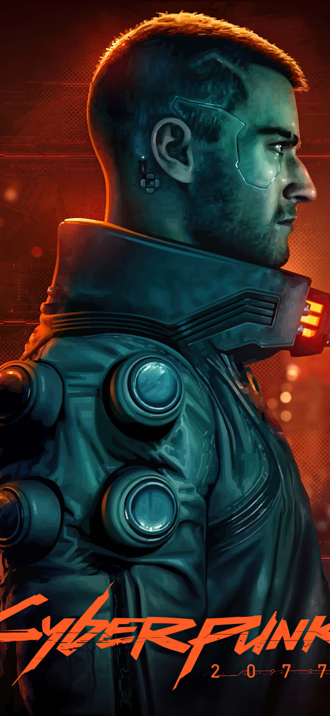 Fondo iPhone X Cyberpunk 2077 Hombre con Chaqueta Fondos de pantalla