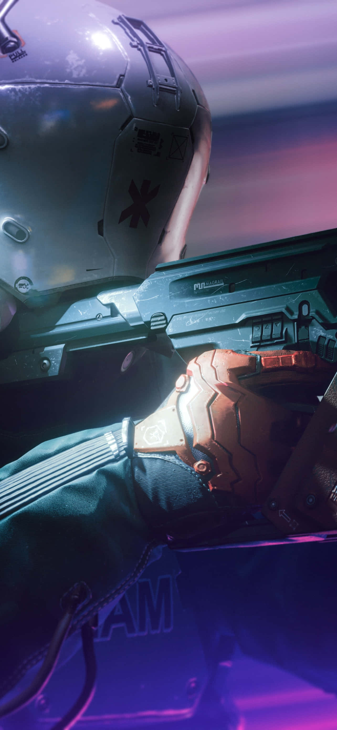 Fondo iPhone X Cyberpunk 2077 Policía Fondos de pantalla