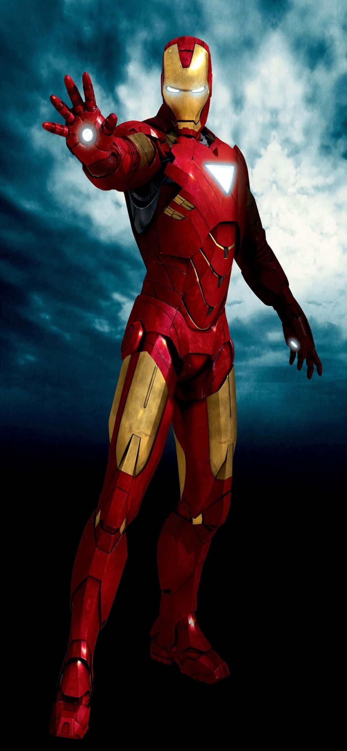 Fondo iPhone X de Iron Man con la Palma Abierta Fondos de pantalla