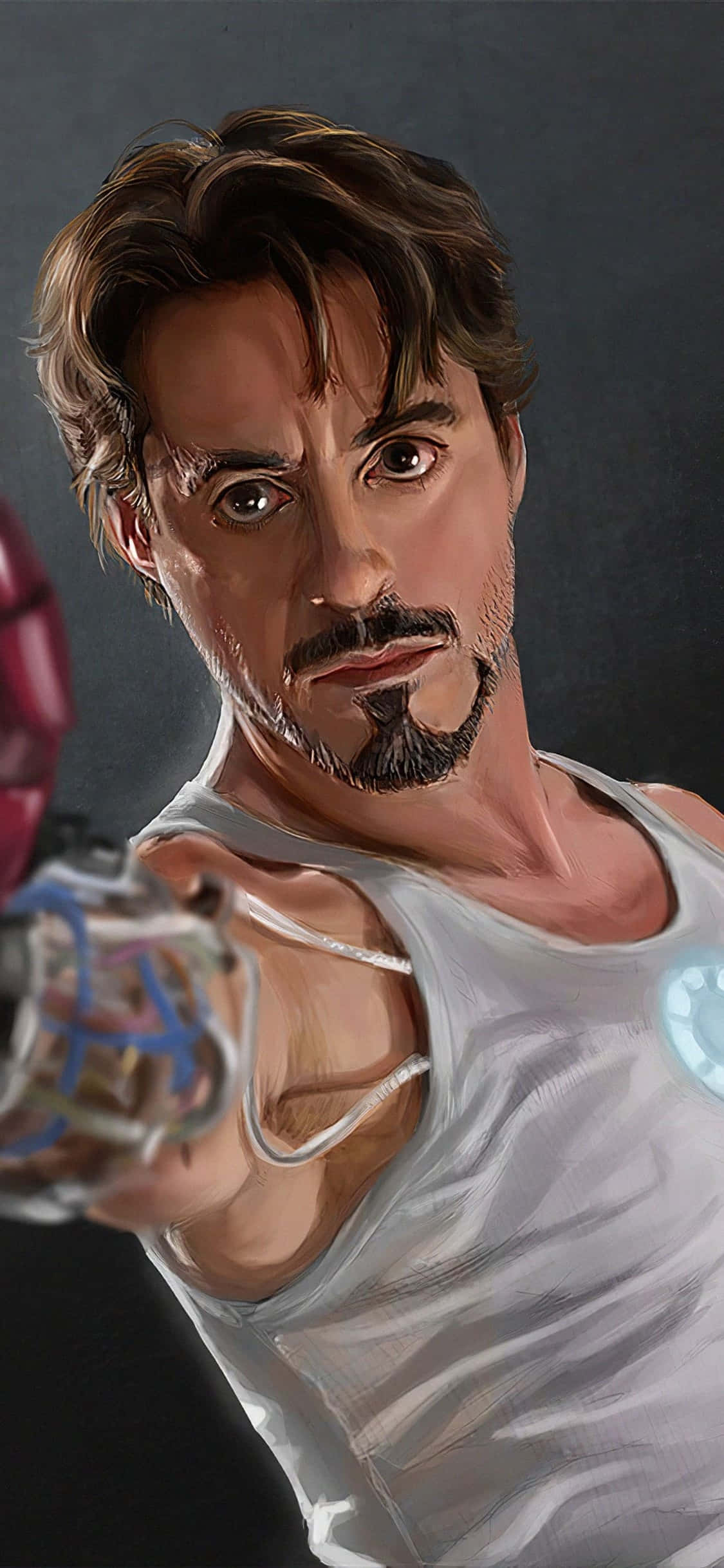 Fondo iPhone X de Iron Man con Tony Stark Sin Traje Fondos de pantalla