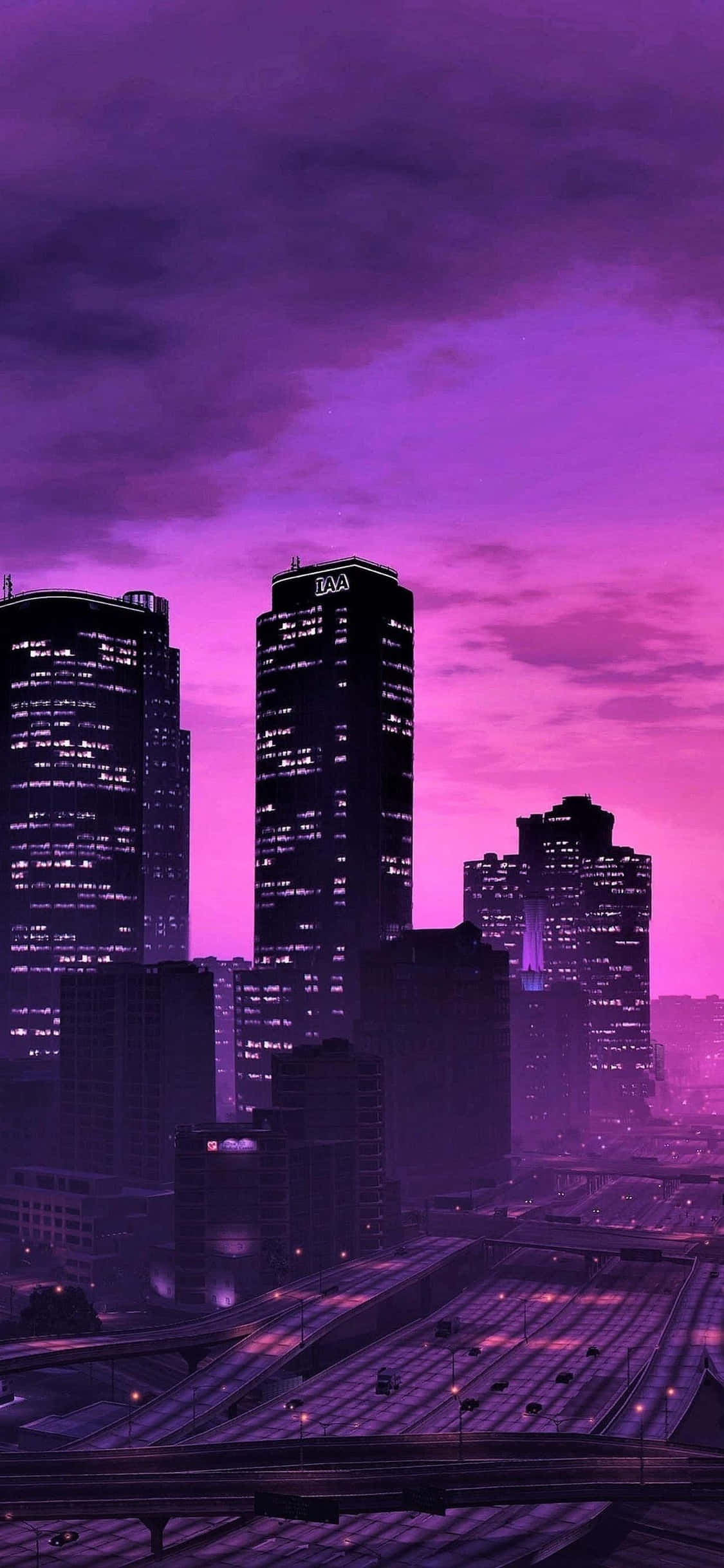Fondo iPhone X Grand Theft Auto V y Ciudad Nocturna Fondos de pantalla