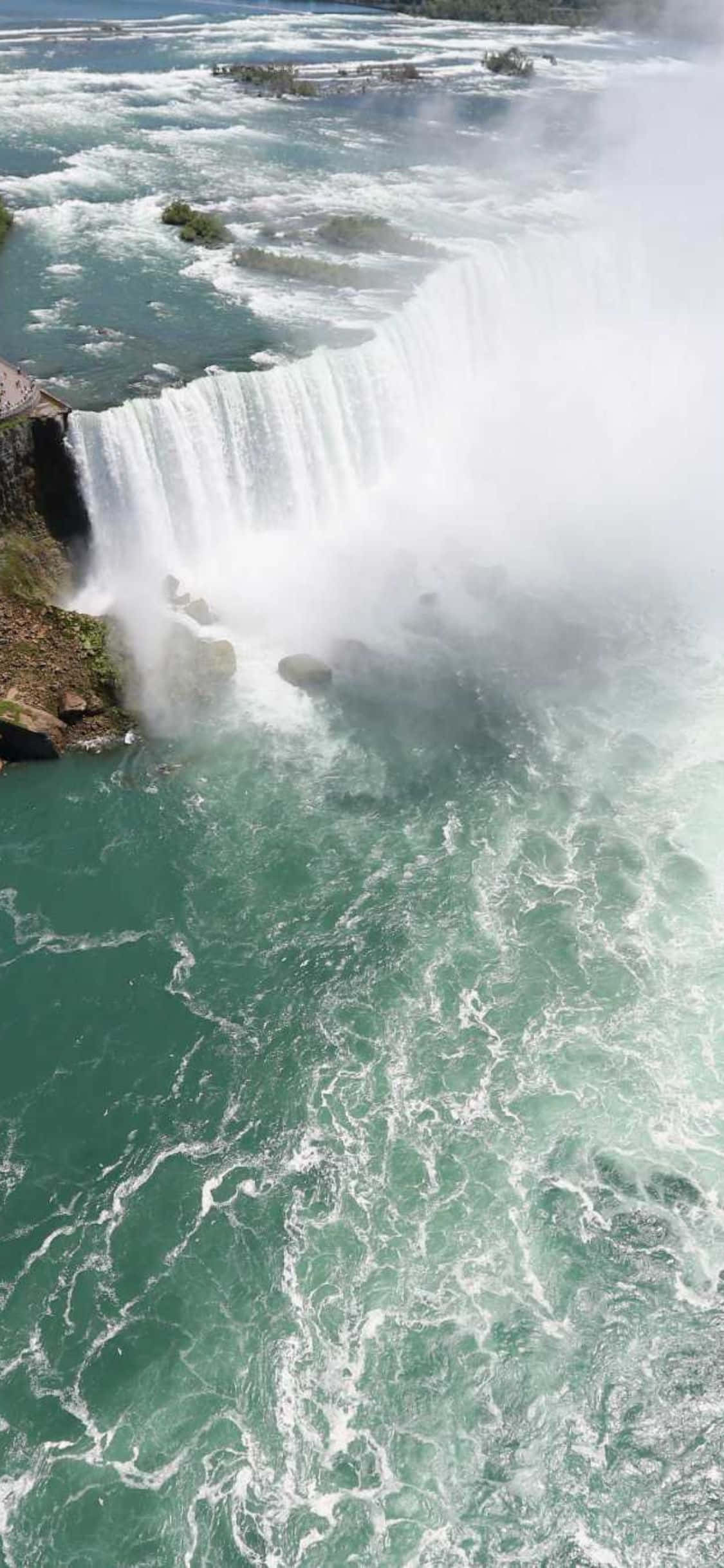 Fondo iPhone X Rocas Cataratas del Niágara Fondos de pantalla