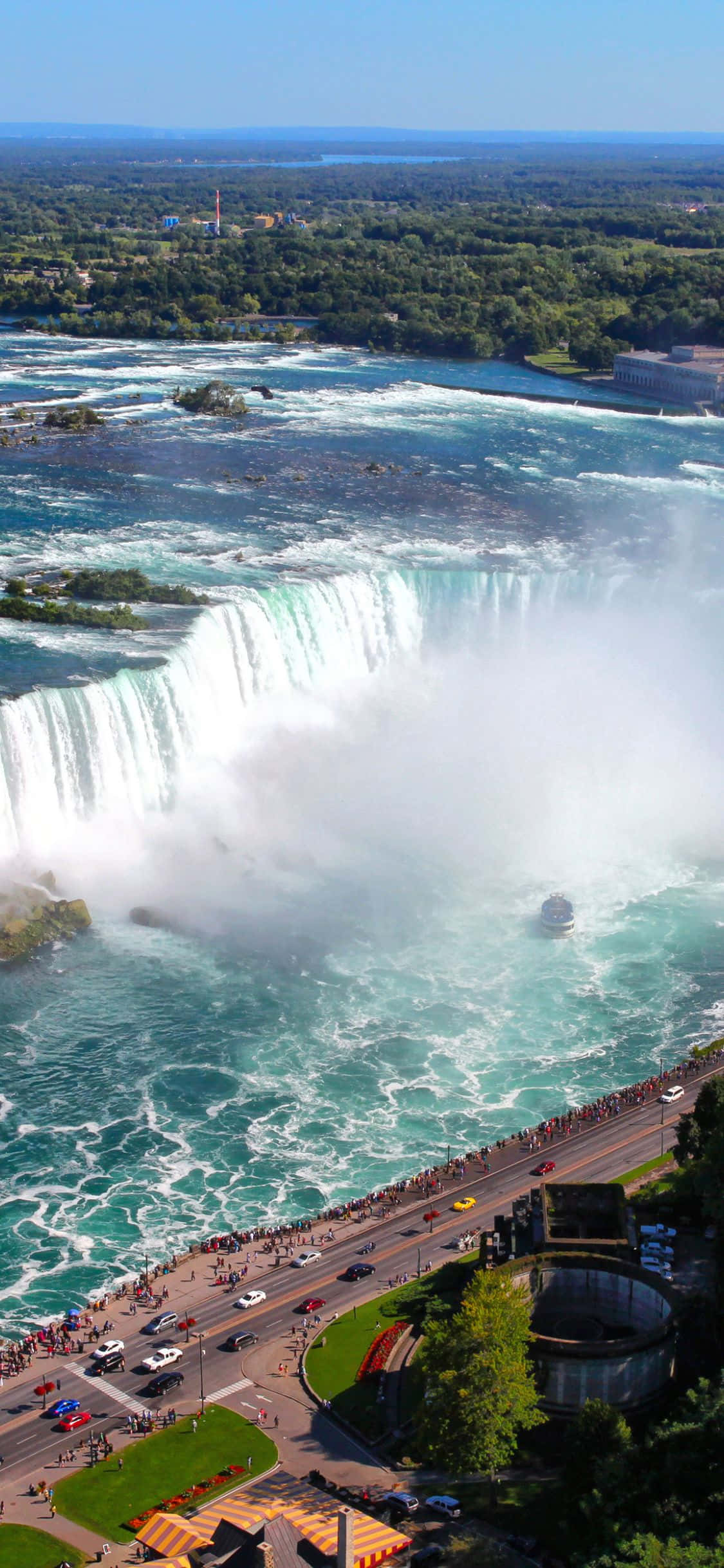 Fondo iPhone X Vista Aérea Cataratas del Niágara Fondos de pantalla