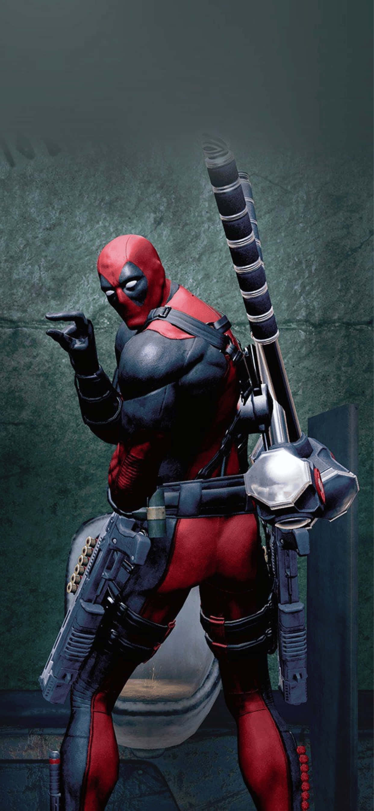 Fondo de iPhone XS Max del superhéroe Marvel Deadpool Fondos de pantalla
