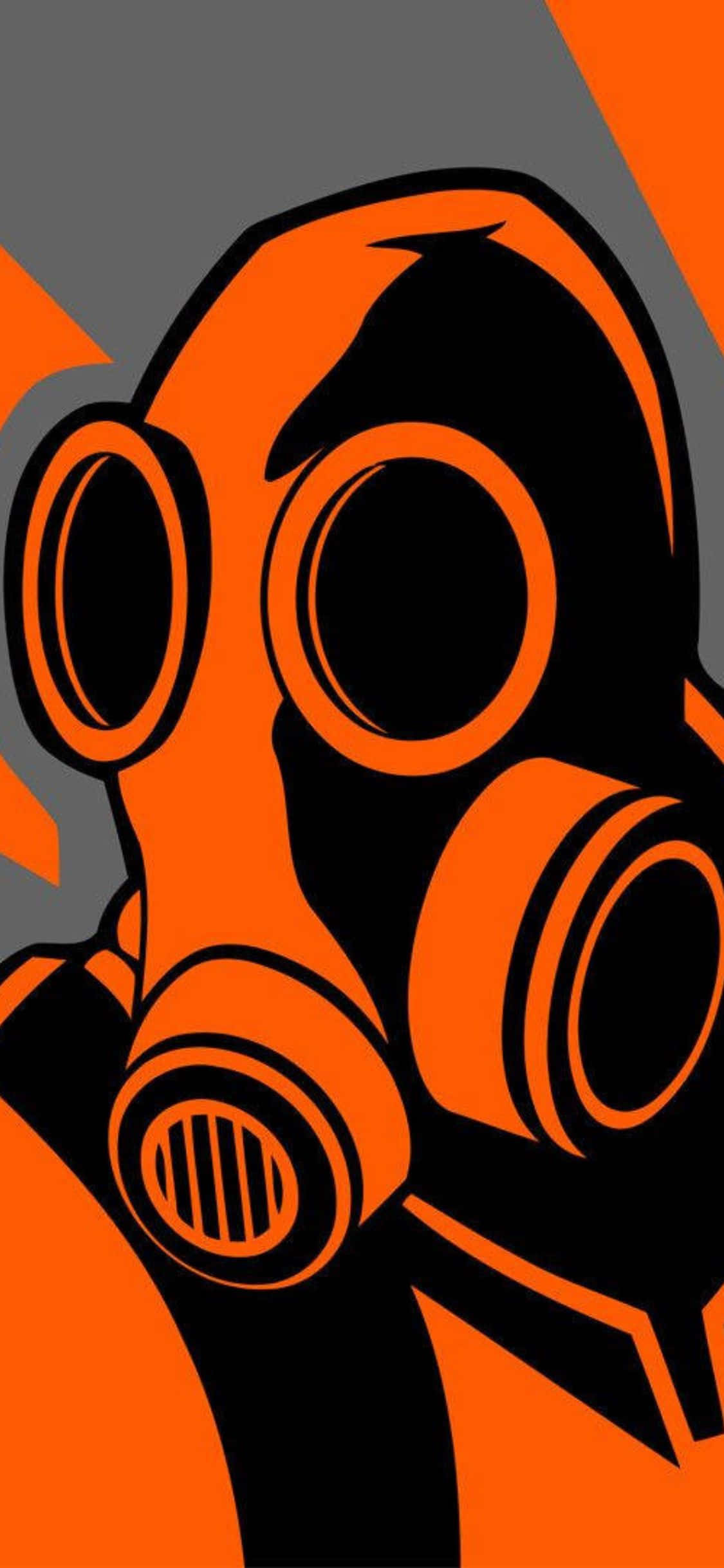 Fondo iPhone Xs TF2 Pyro con Tinte Naranja Fondos de pantalla