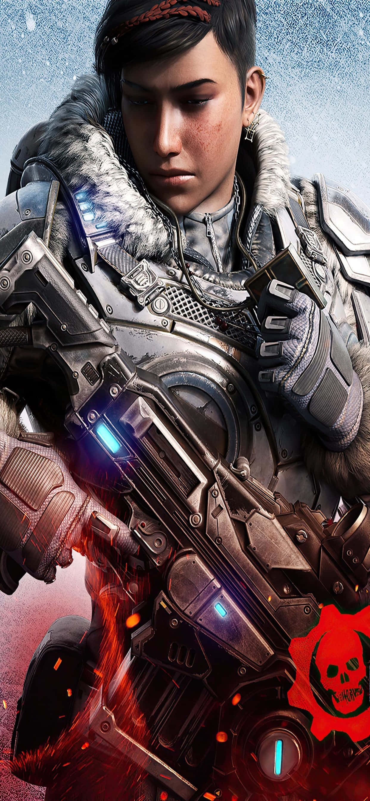 Fondo iPhone XS Max Gears of War 5 Kait Invierno Fondos de pantalla