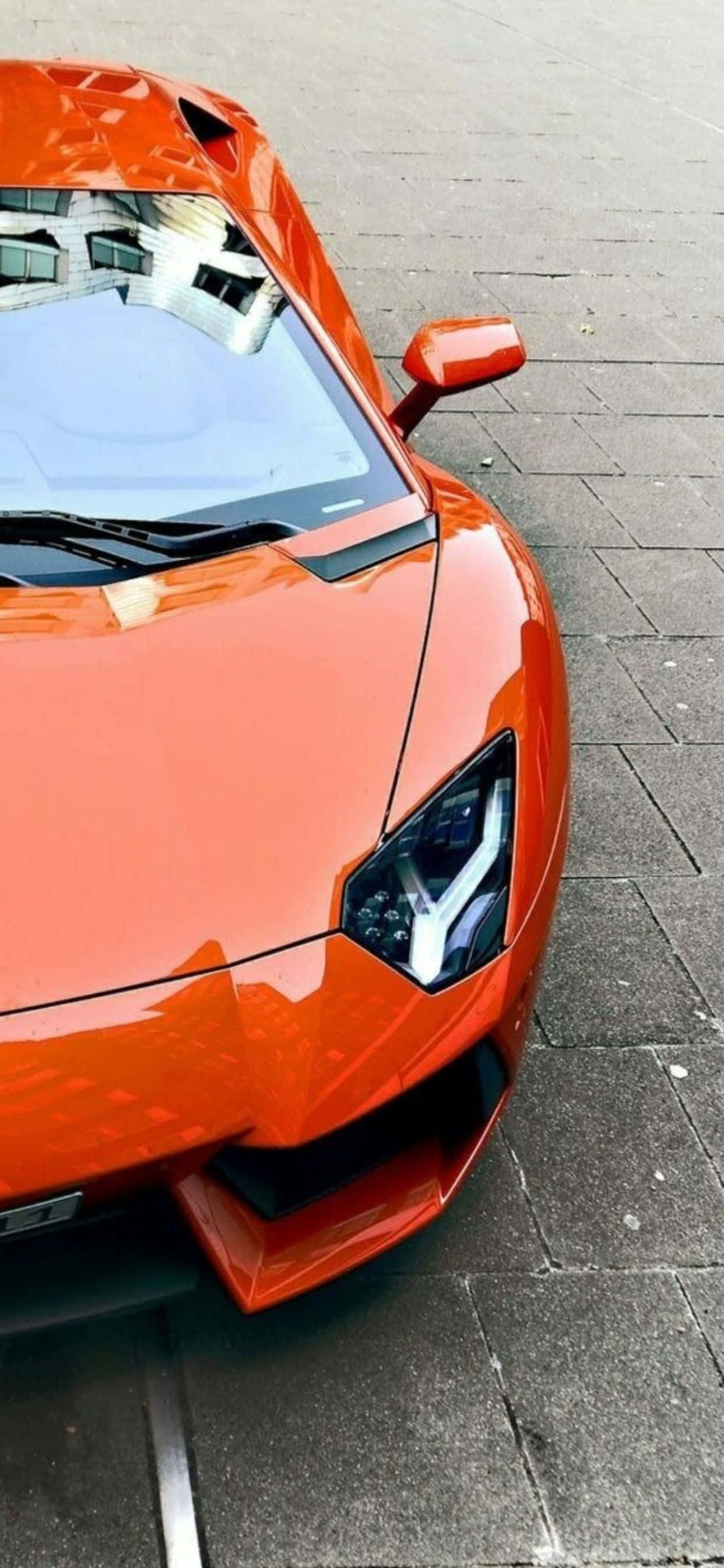 Fondo iPhone XS Max Lamborghini Aventador Naranja Fondos de pantalla
