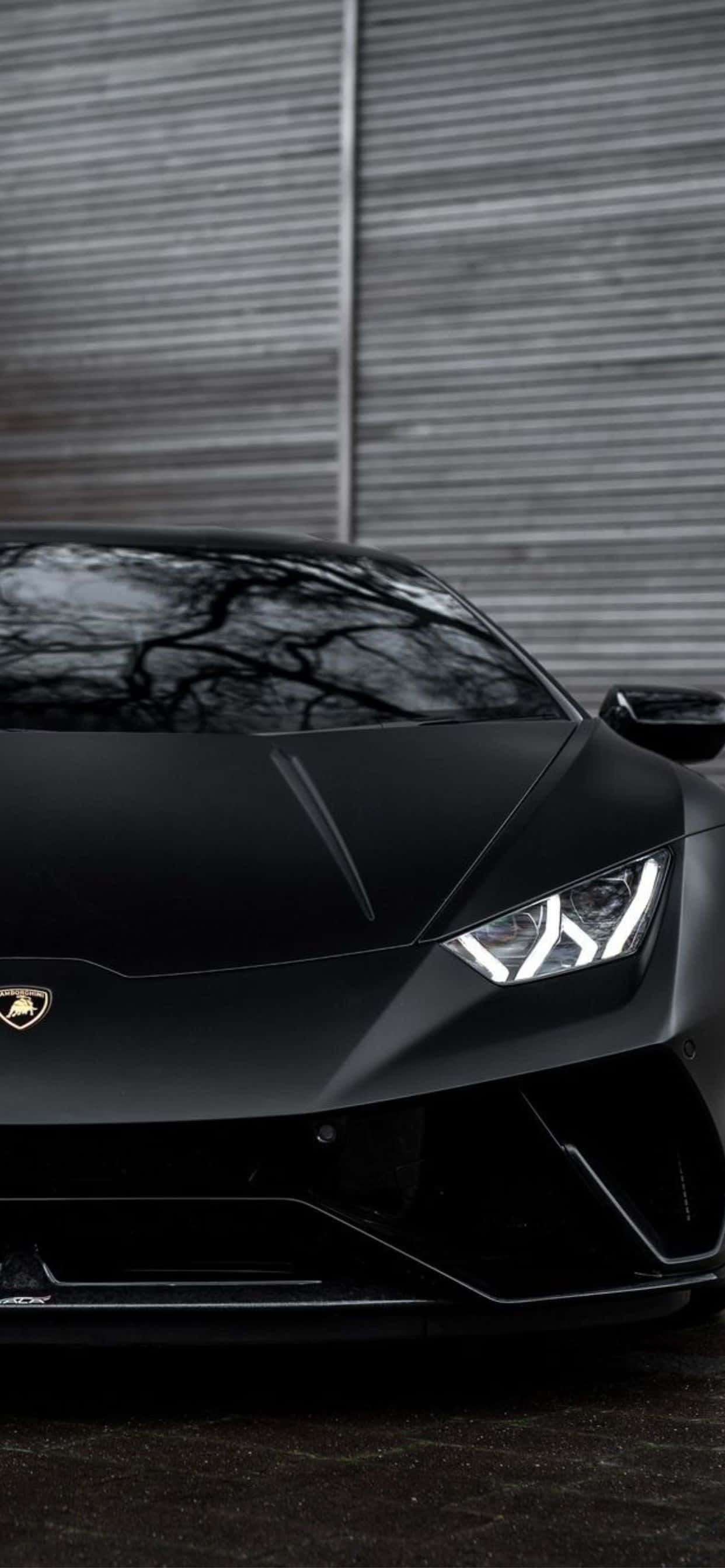 Fondo Negro Mate del iPhone XS Max con Lamborghini Fondos de pantalla