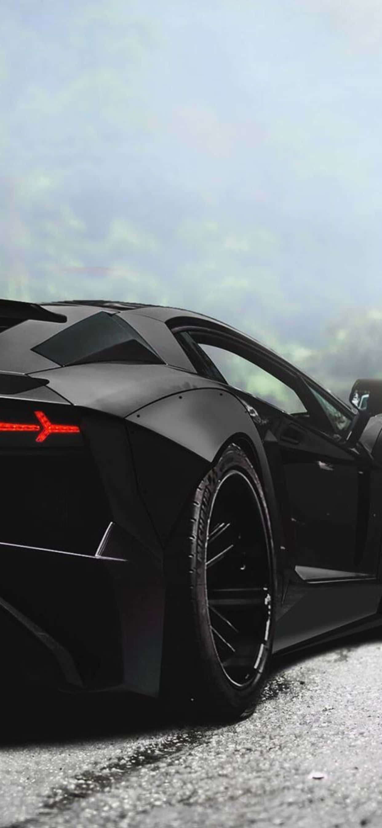 Fondo Trasero Negro del iPhone XS Max con Lamborghini Fondos de pantalla