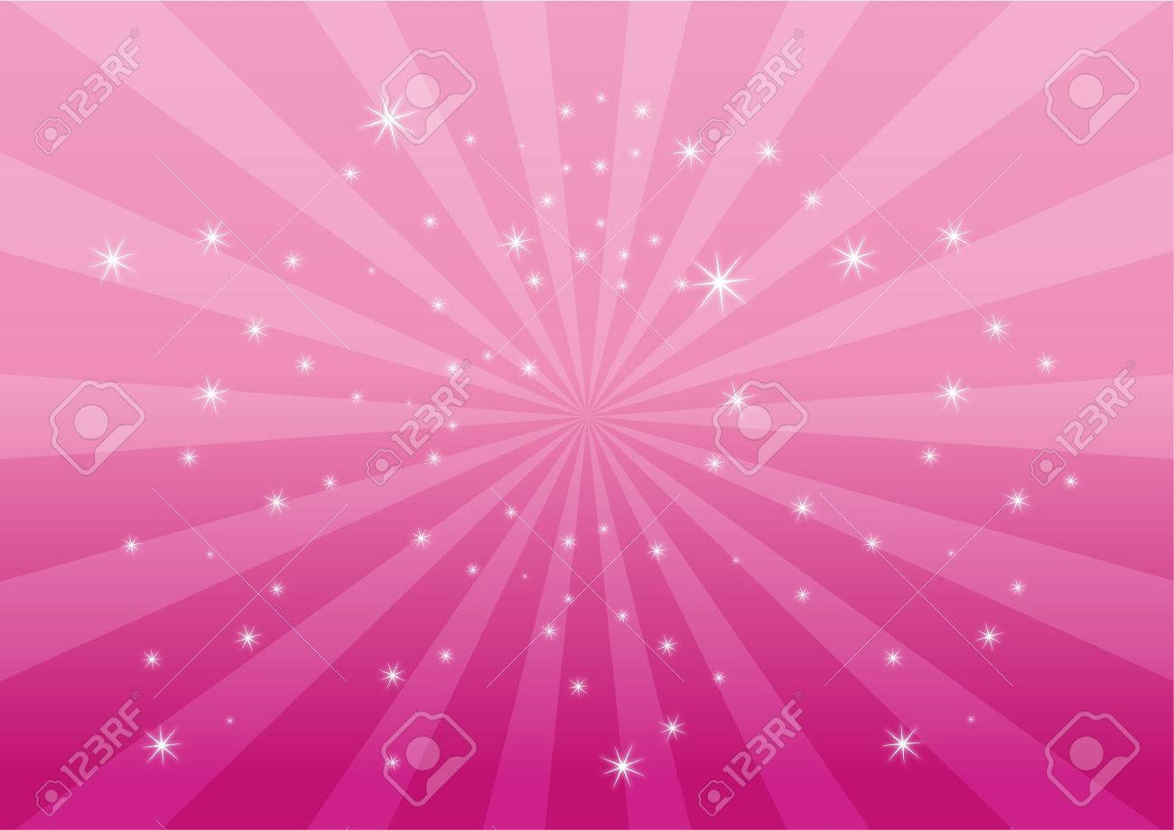 Fondo Kawaii Rosa Giratorio con Estrellas Fondos de pantalla