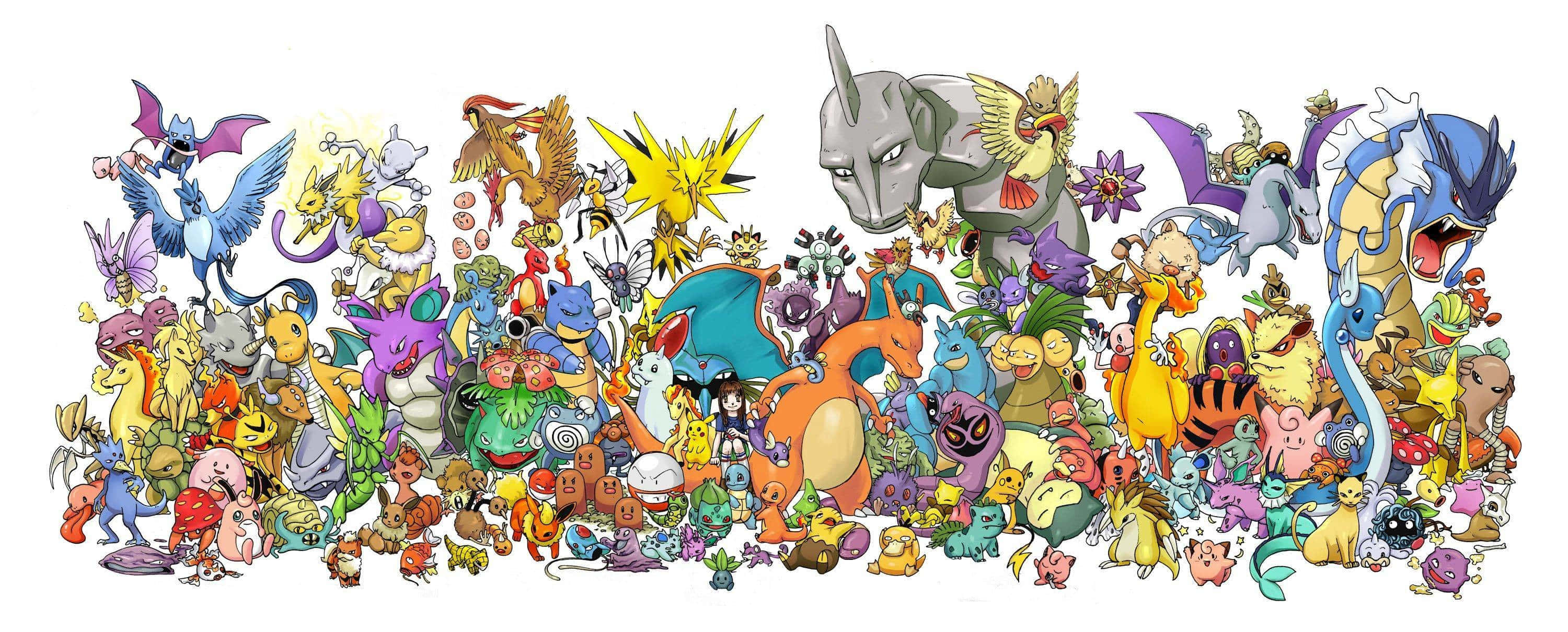 Fondo majestuoso de la primera generación de Pokémon Fondos de pantalla