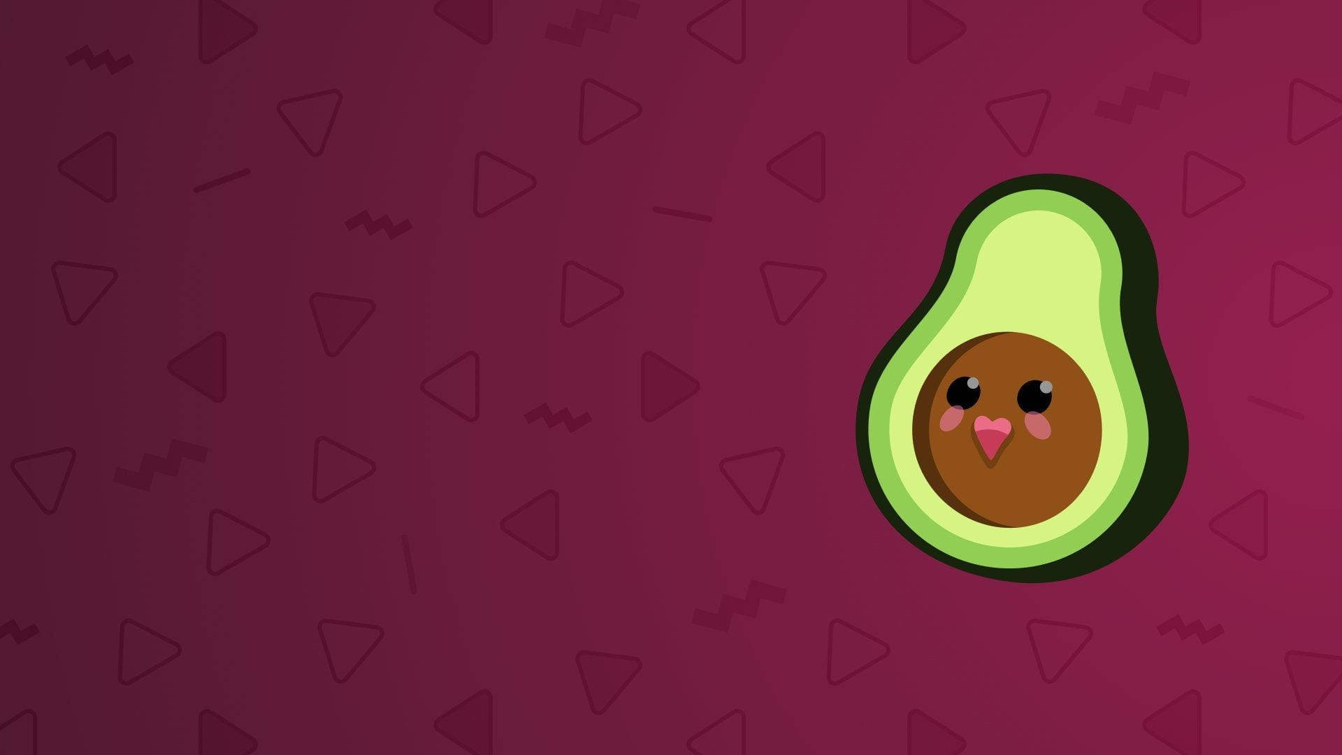 Semilla de aguacate linda sonriendo