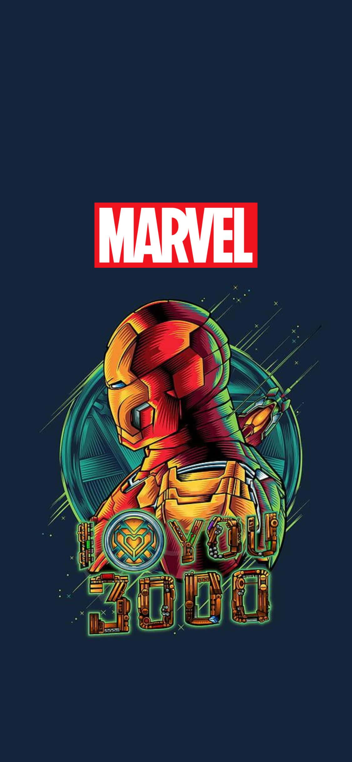 Fondo Marvel Te Quiero 3000 Iron Man para iPhone XS Fondos de pantalla