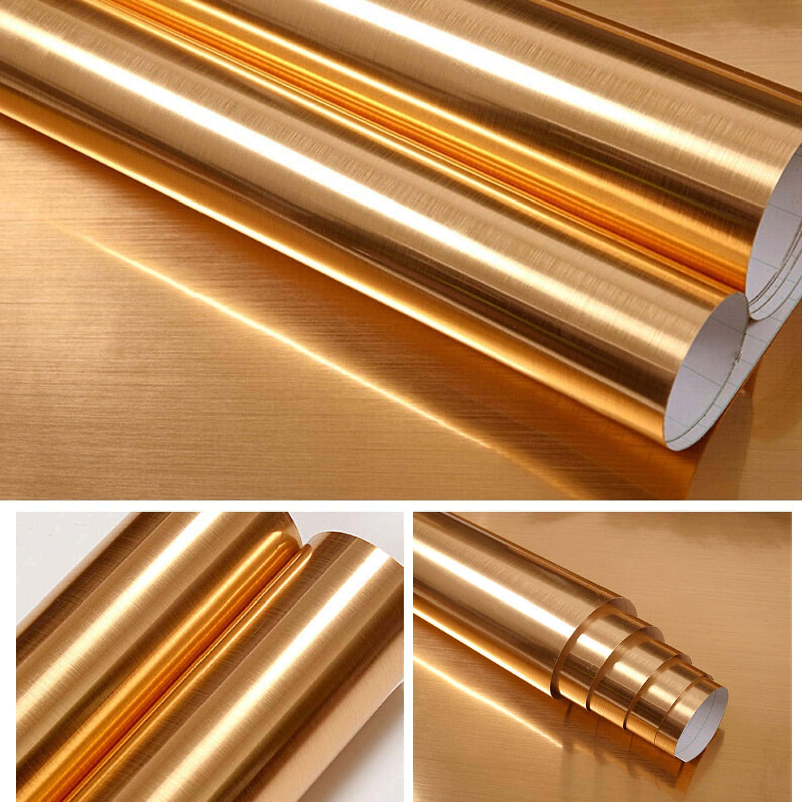 Fondo Metálico Dorado de Láminas de Papel Aluminio Fondos de pantalla