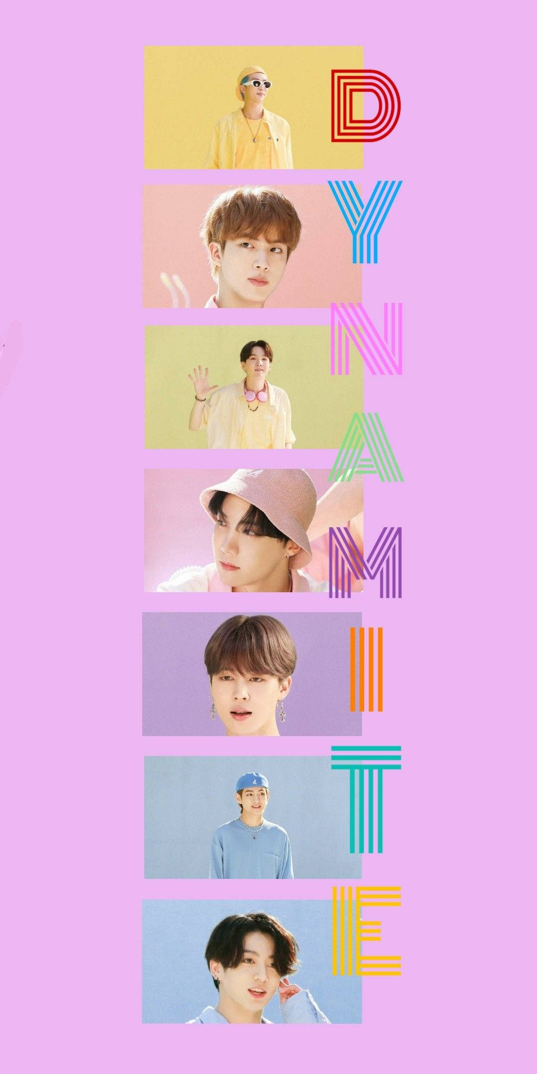 Fondo Morado Estético BTS Dynamite para Teléfono Fondos de pantalla