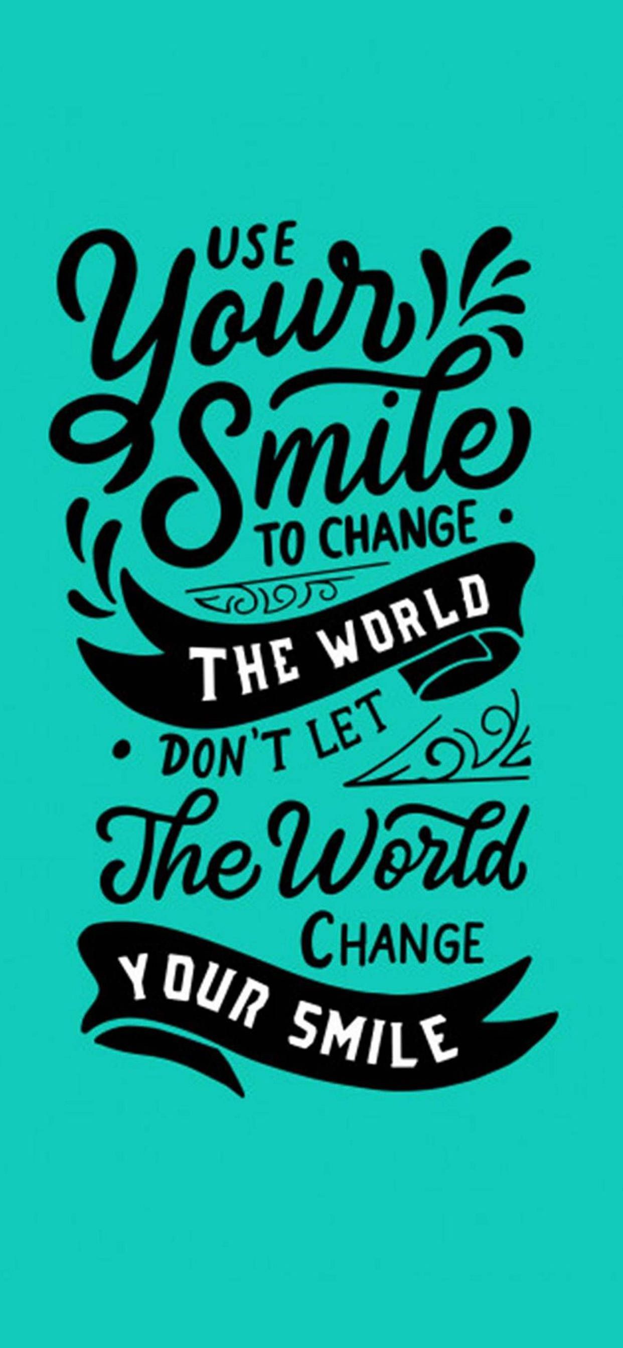 Fondo Motivacional de Tu Sonrisa para iPhone Fondos de pantalla