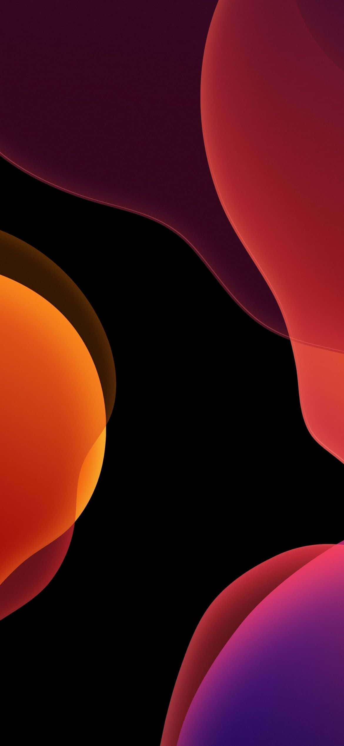 Fondo naranja y púrpura iOS 13 Fondos de pantalla