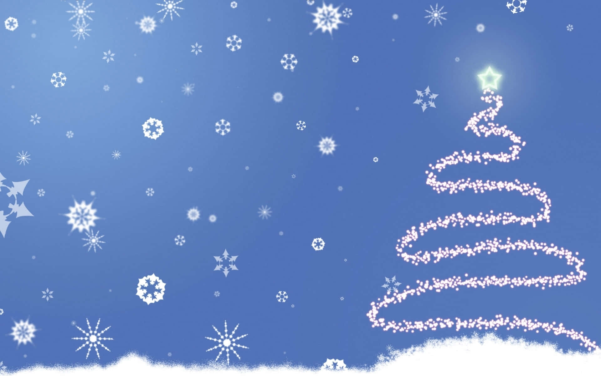 Fondo Navideño Gratis con Nieve Cayendo y Árbol de Navidad en Zigzag Fondos de pantalla