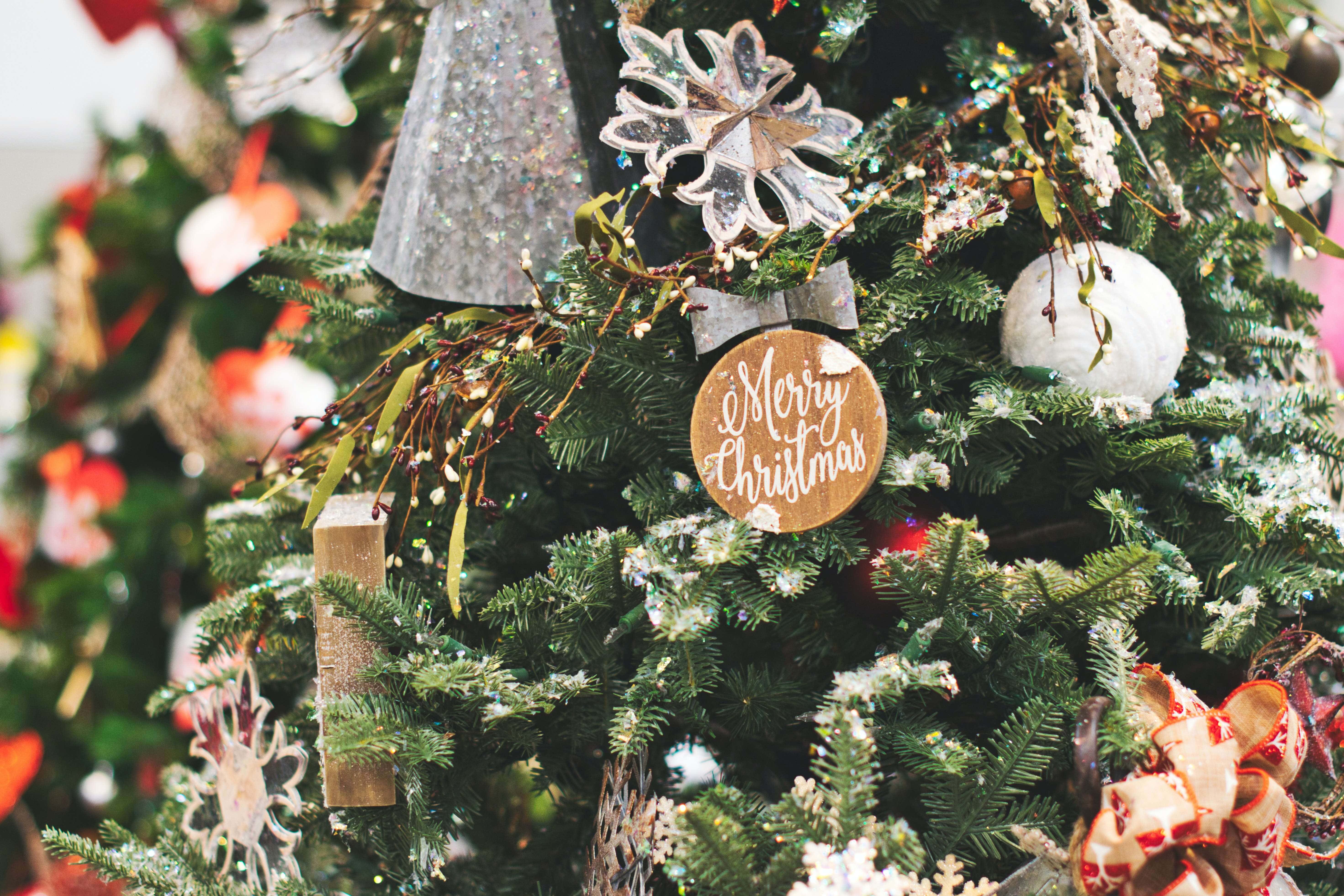 Fondo navideño para fotos con decoración blanca Fondos de pantalla