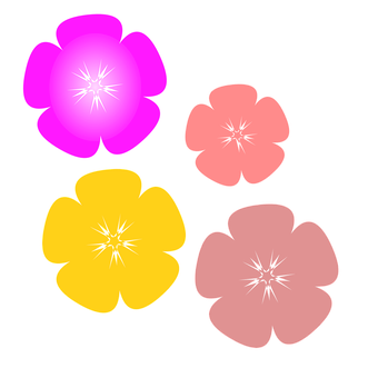 Fondo negro con coloridas flores vectoriales Fondos de pantalla
