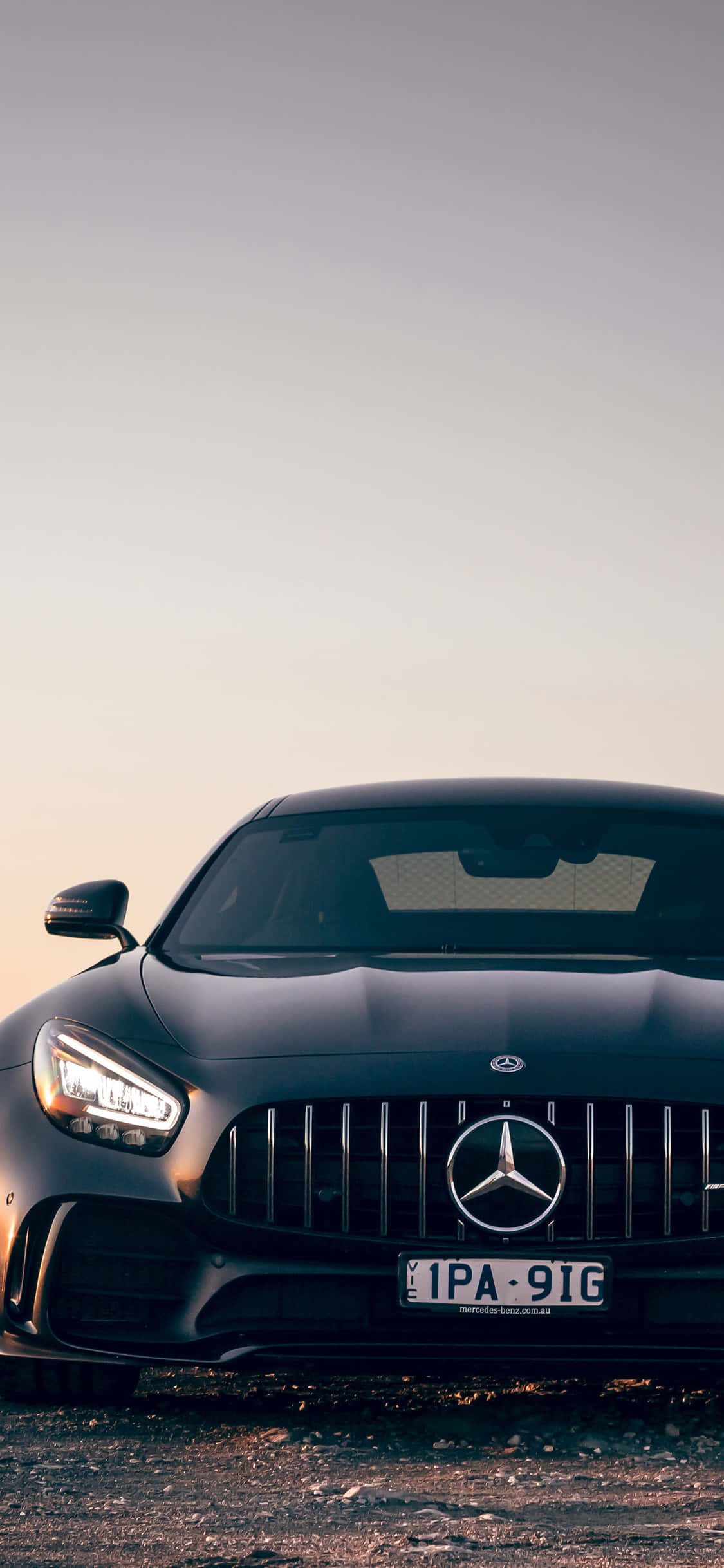 Fondo Negro de Mercedes AMG para iPhone Xs Fondos de pantalla