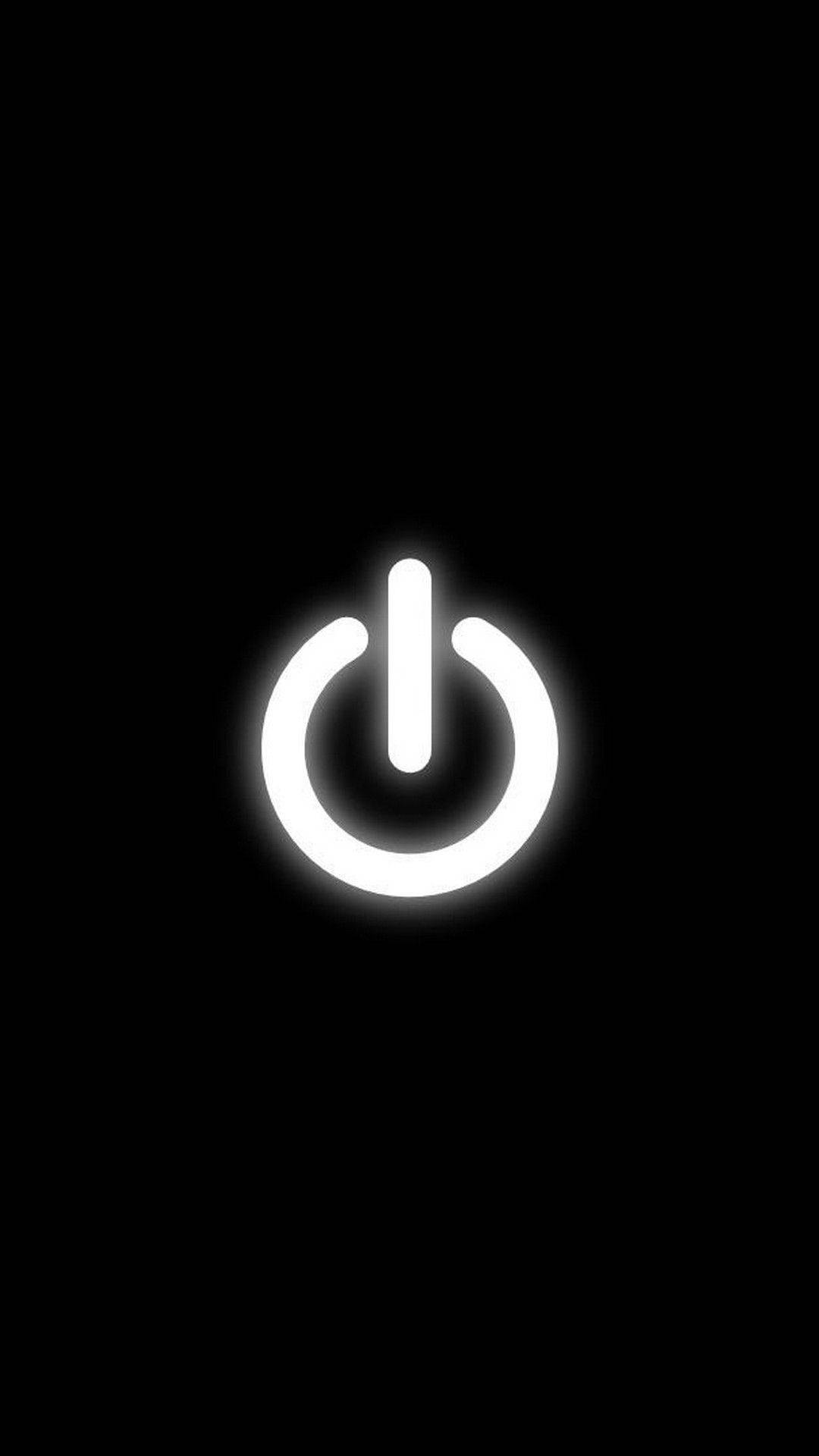 Fondo Negro Elegante con Botón de Encendido Fondos de pantalla