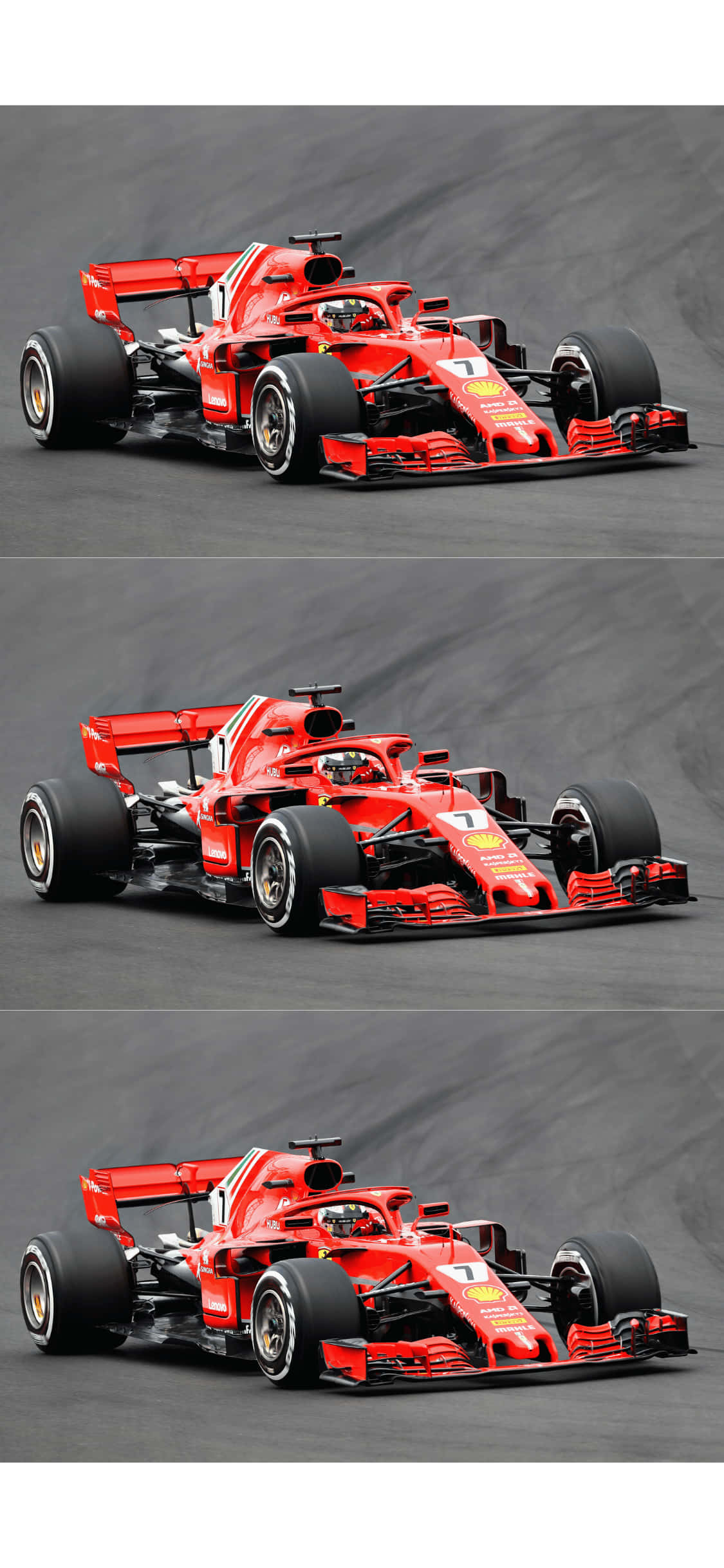 Fondo Número Siete Collage iPhone XS F1 2018 Fondos de pantalla