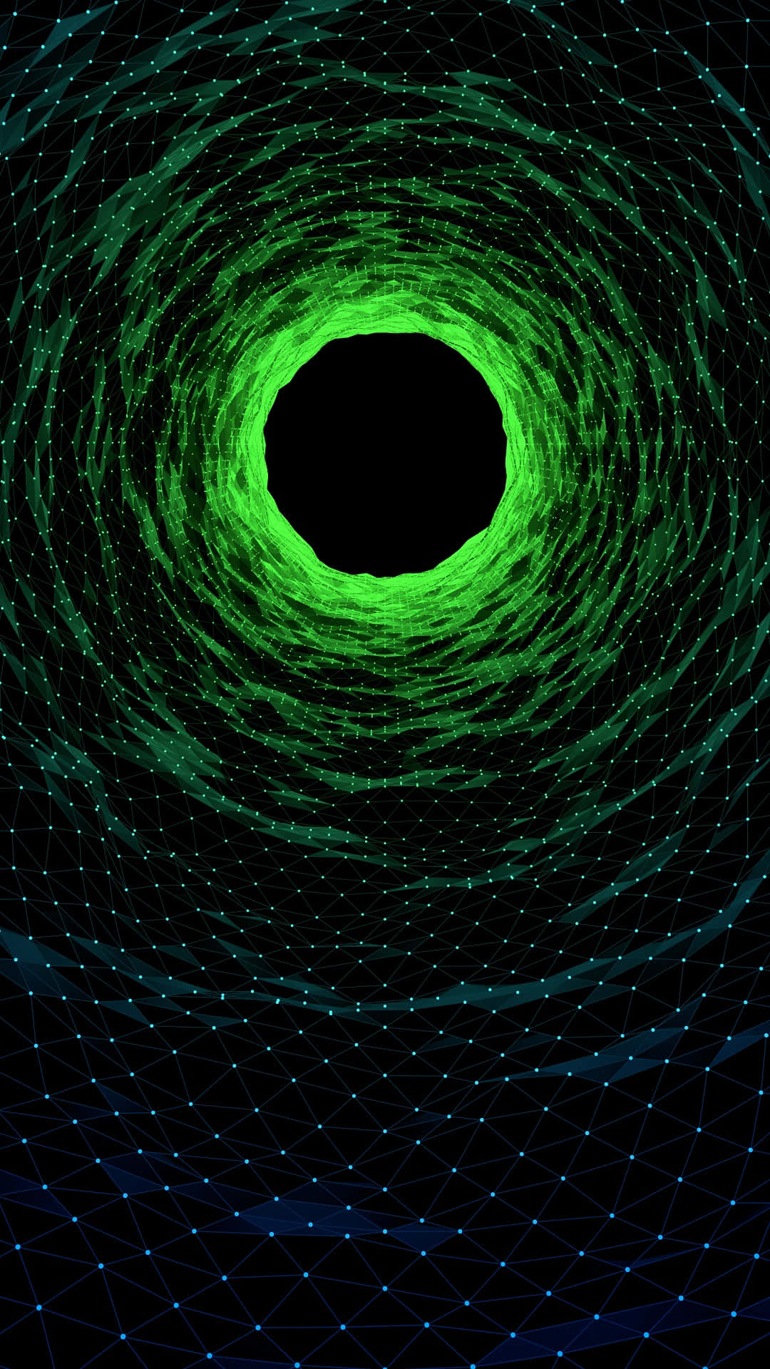 Fondo OLED Pixel 3xl de Agujero Verde Fondos de pantalla