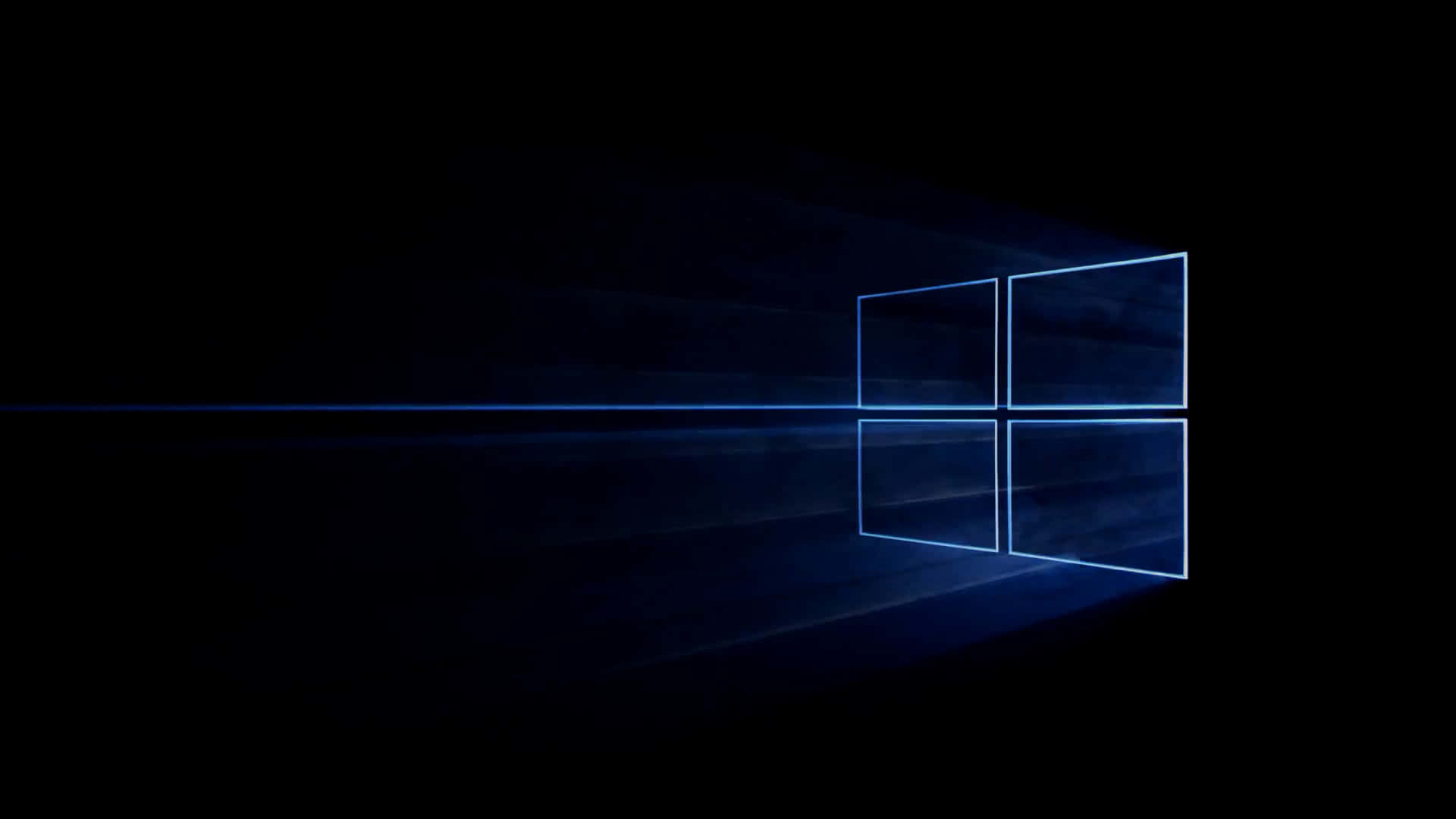 Fondo oscuro azul de Windows 10 Fondos de pantalla