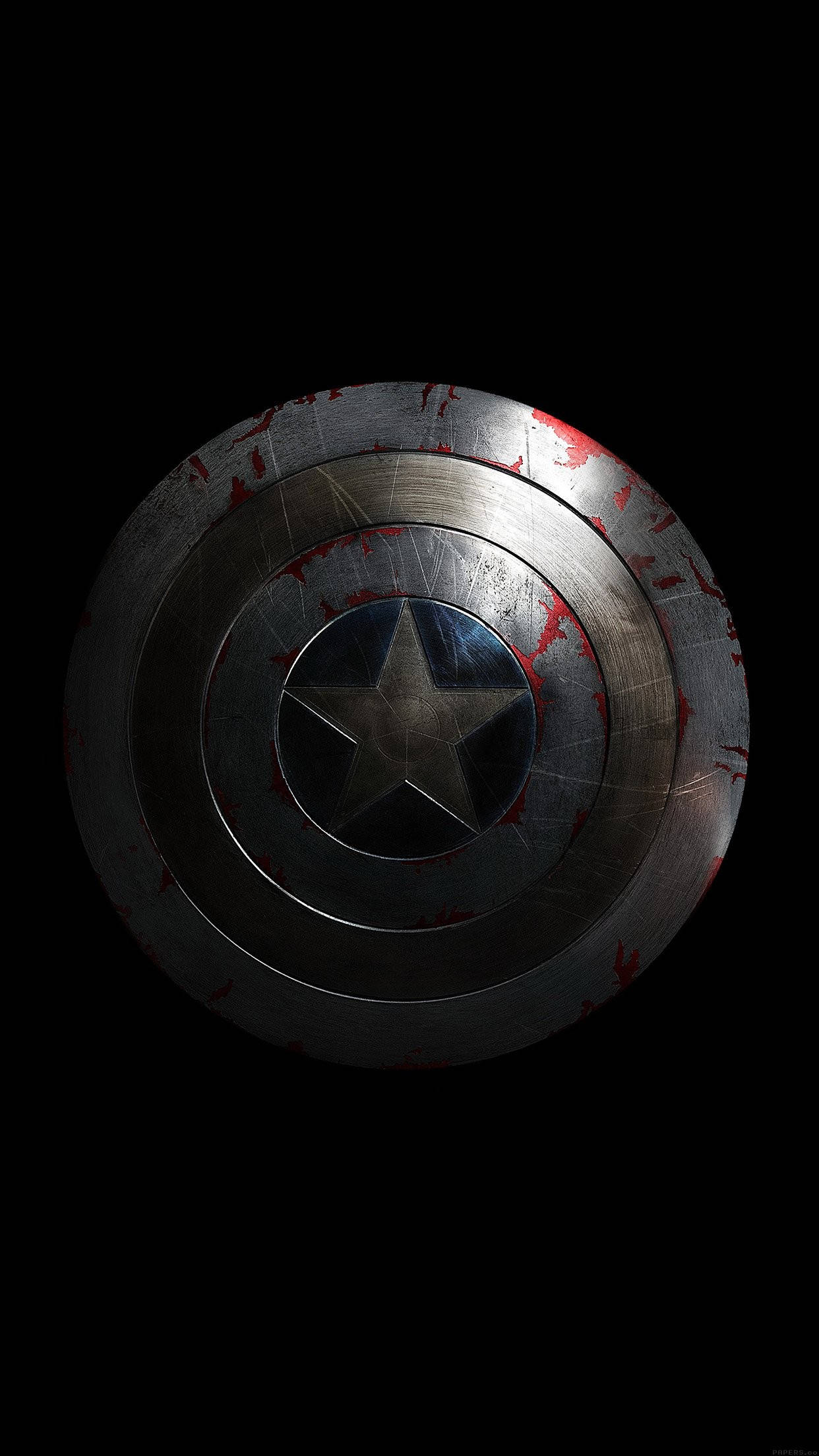 Fondo oscuro de iPhone de Capitán América Fondos de pantalla