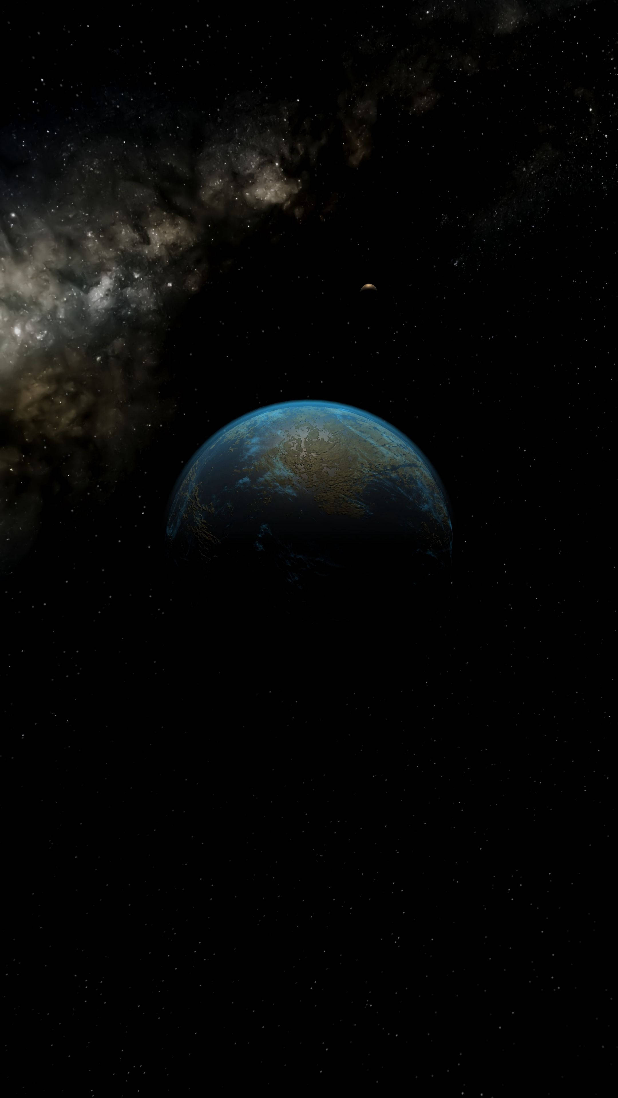 Fondo oscuro para teléfono de la Tierra en 4K Ultra HD Fondos de pantalla