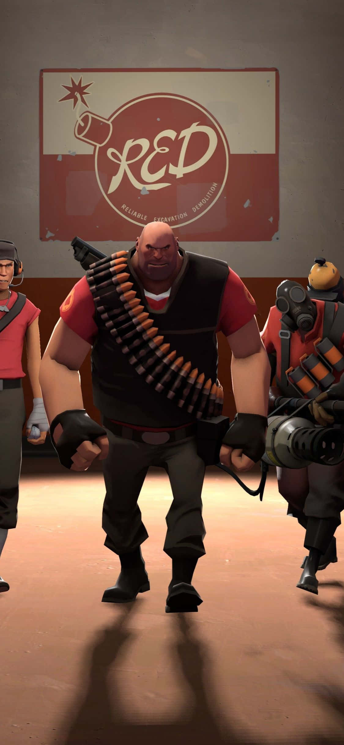 Fondo de Team Fortress 2 ofensivo para iPhone XS Fondos de pantalla
