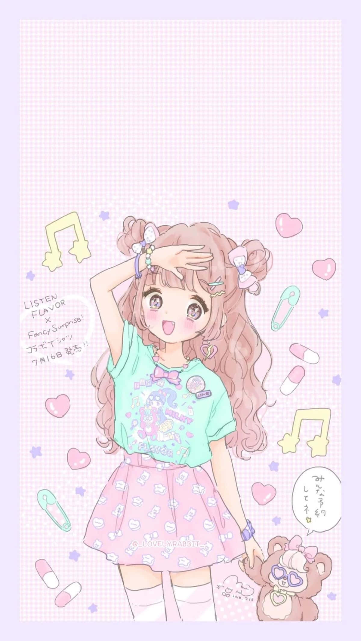 Fondo pastel adorable con un toque de energía juguetona Fondos de pantalla