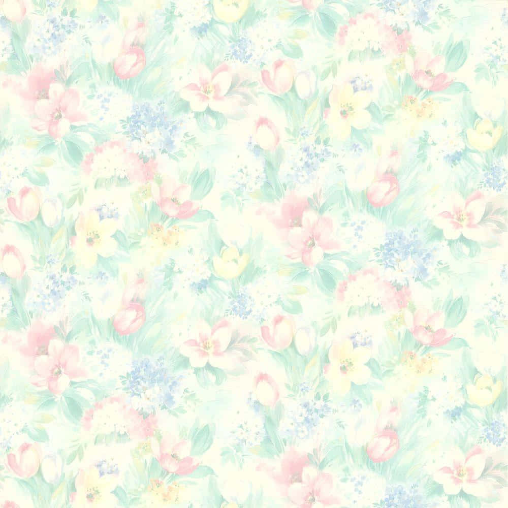 Fondo pastel con patrón floral Fondos de pantalla