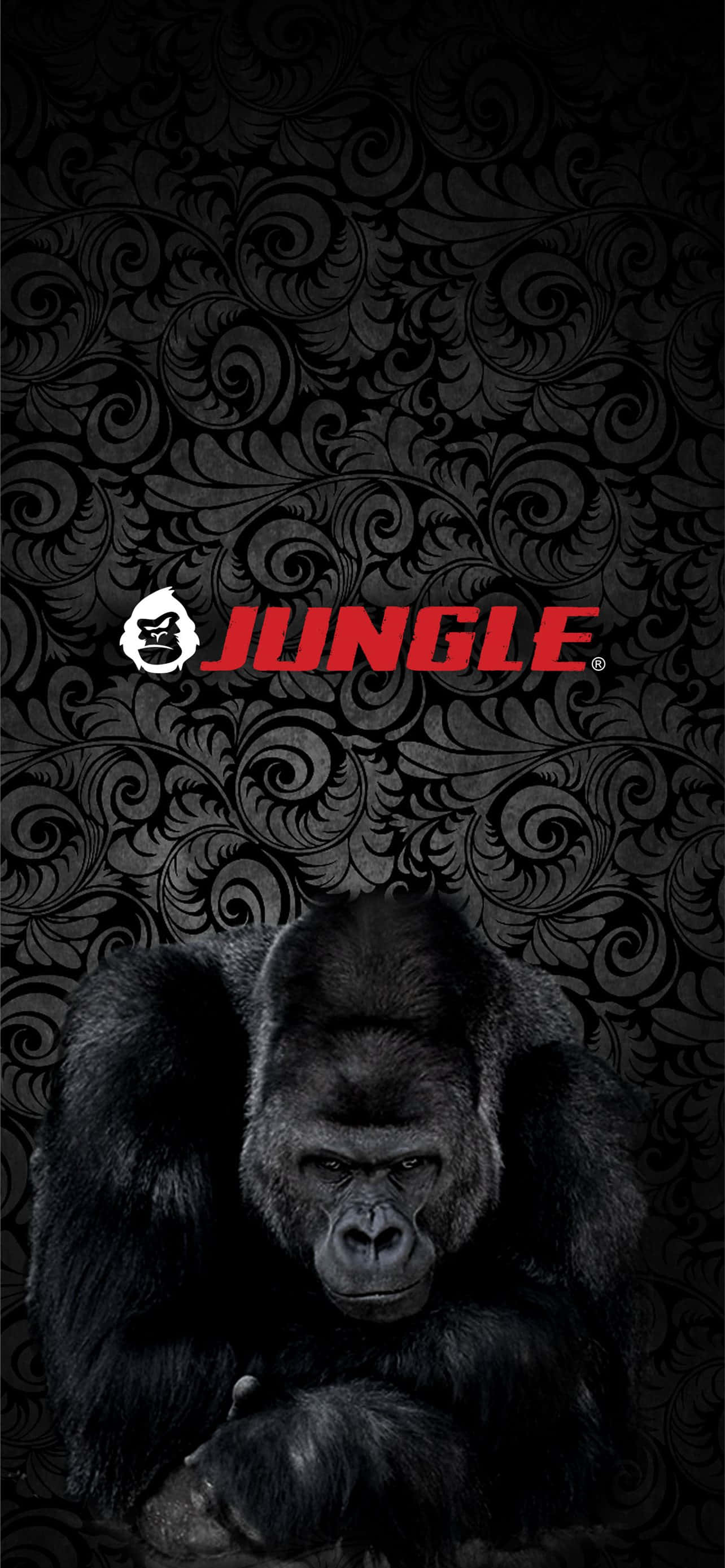 Fondo Pixel 3 con Gorila y Eslogan de la Jungla Fondos de pantalla
