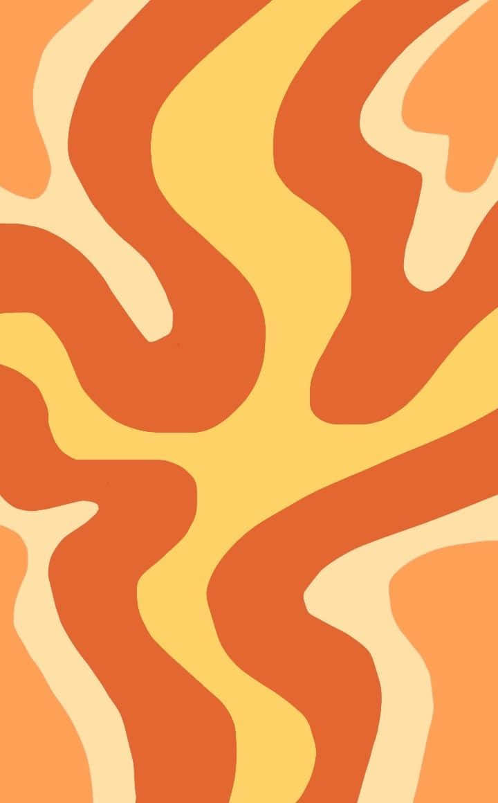 Fondo Retro Setentero con Cruz Ondulada Naranja Fondos de pantalla