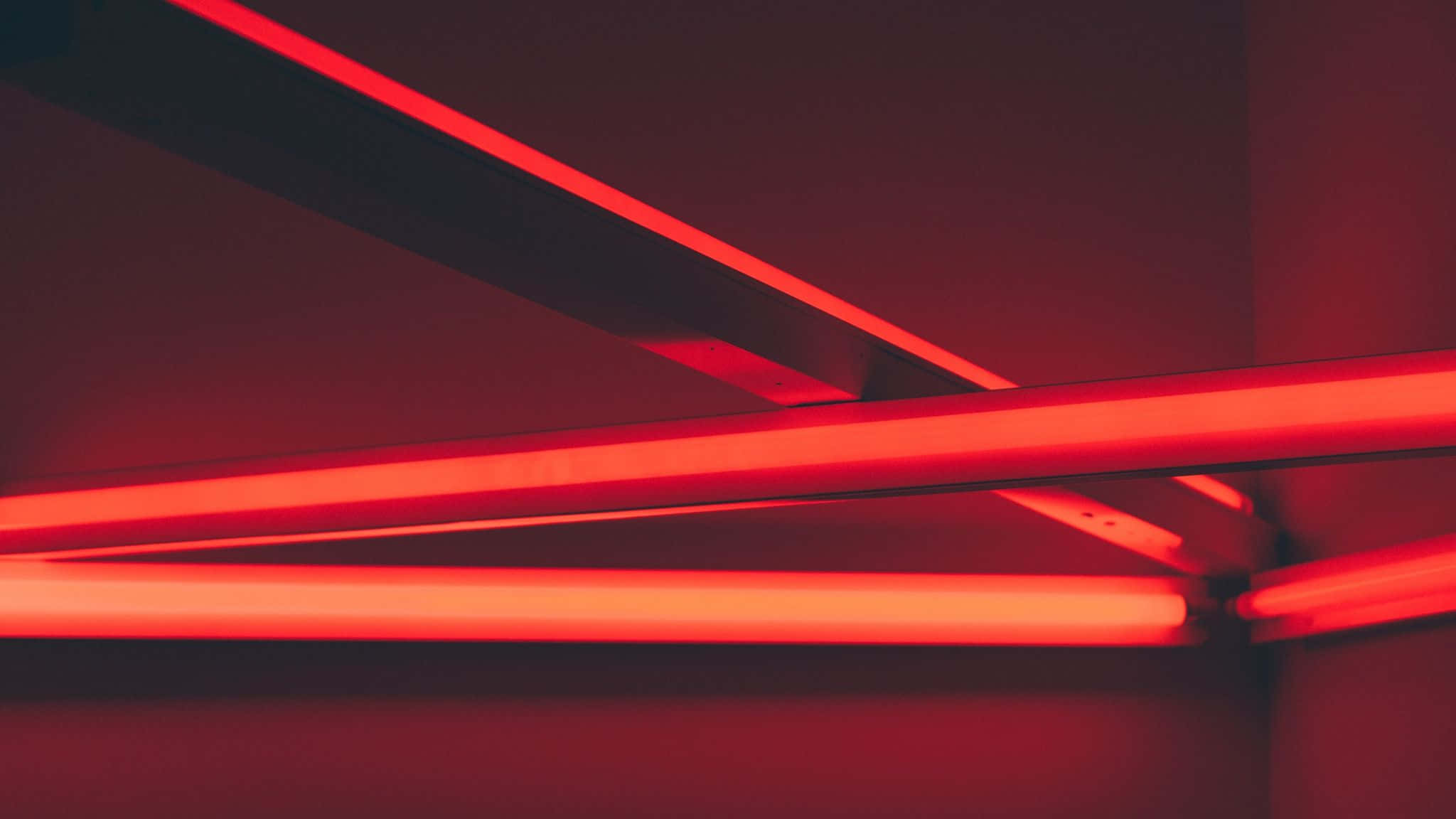 Fondo Rojo con Línea de Neón Fondos de pantalla