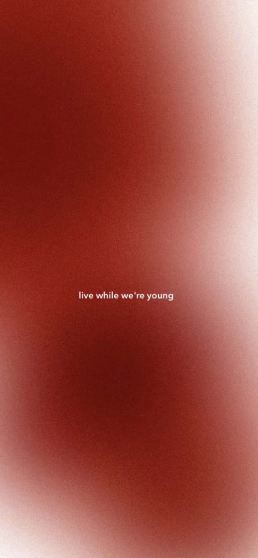 Fondo Rojo Estético Vive Mientras Somos Jóvenes Fondos de pantalla