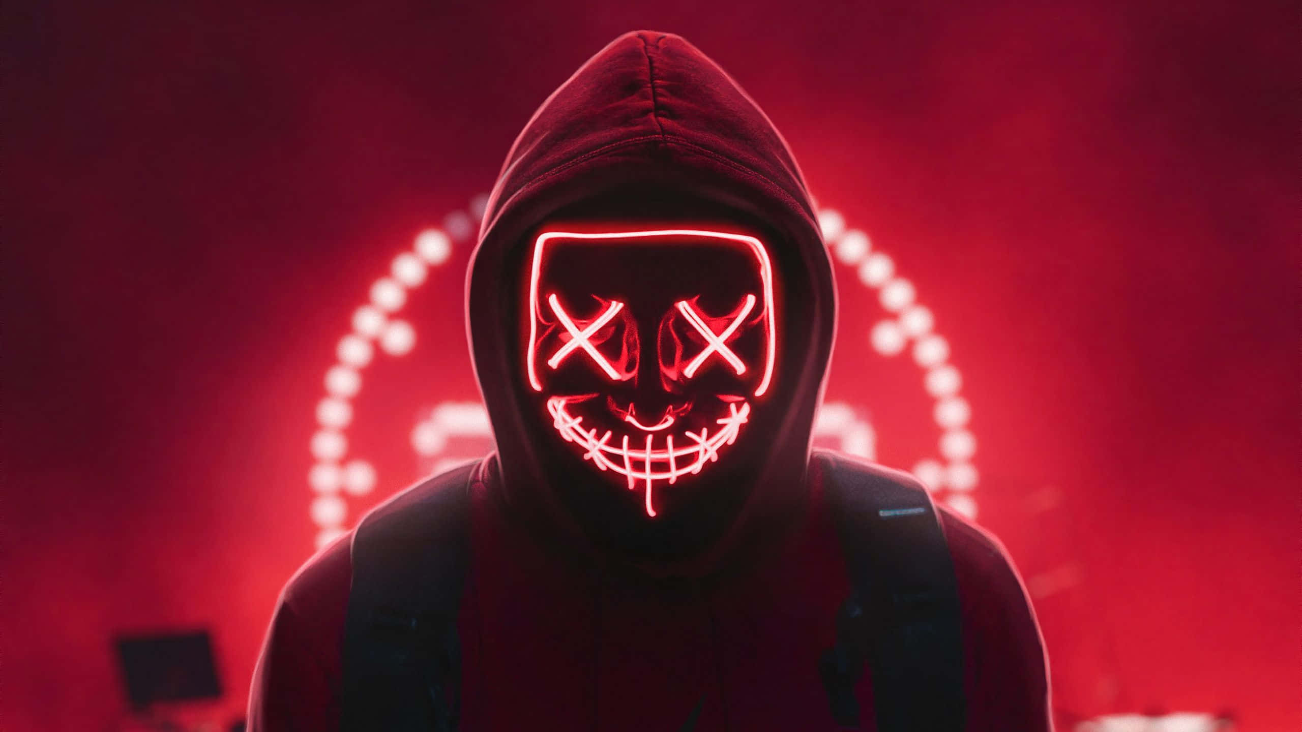 Fondo Rojo Neón Vibrante Fondos de pantalla