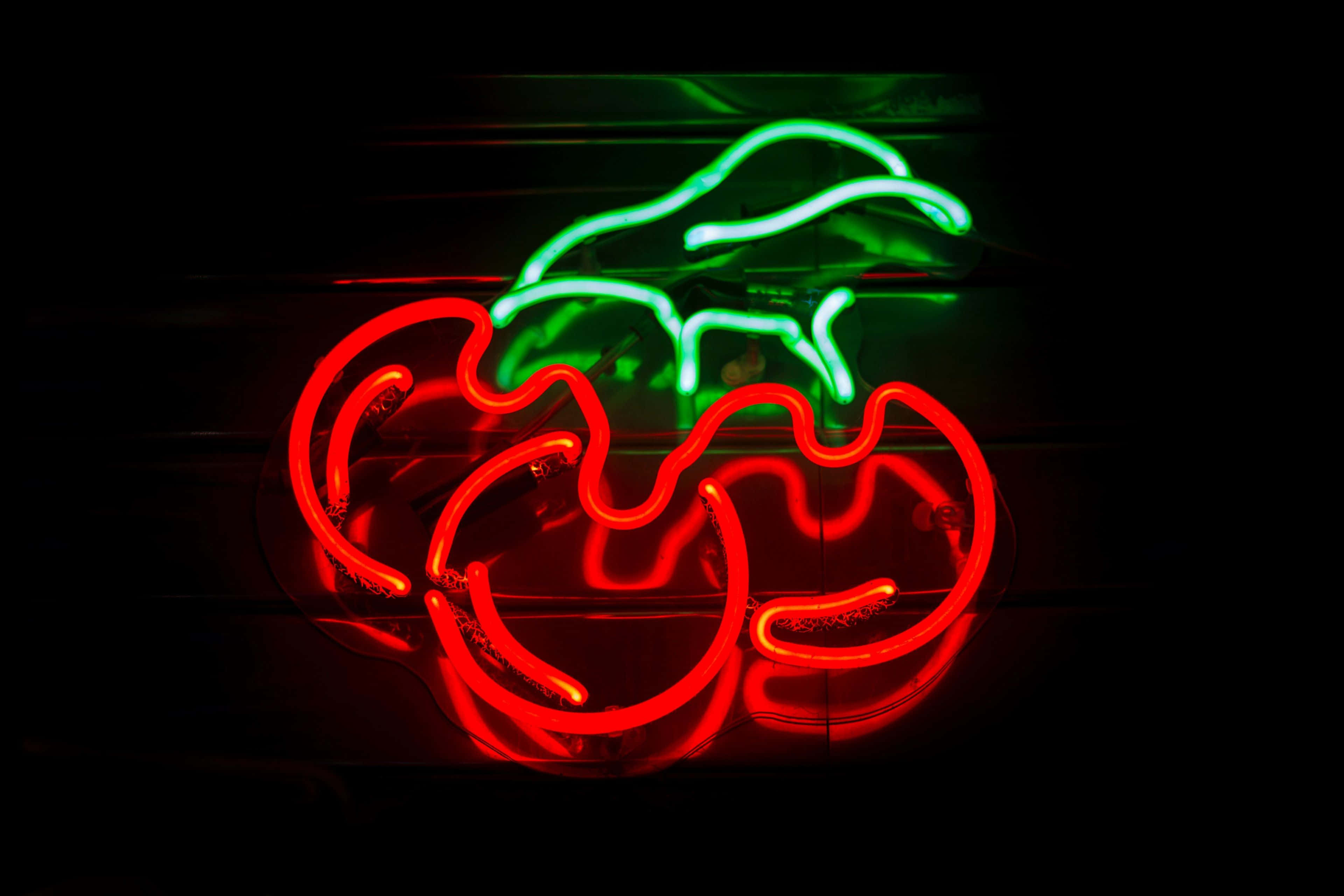 Fondo Rojo Neón Vibrante Fondos de pantalla
