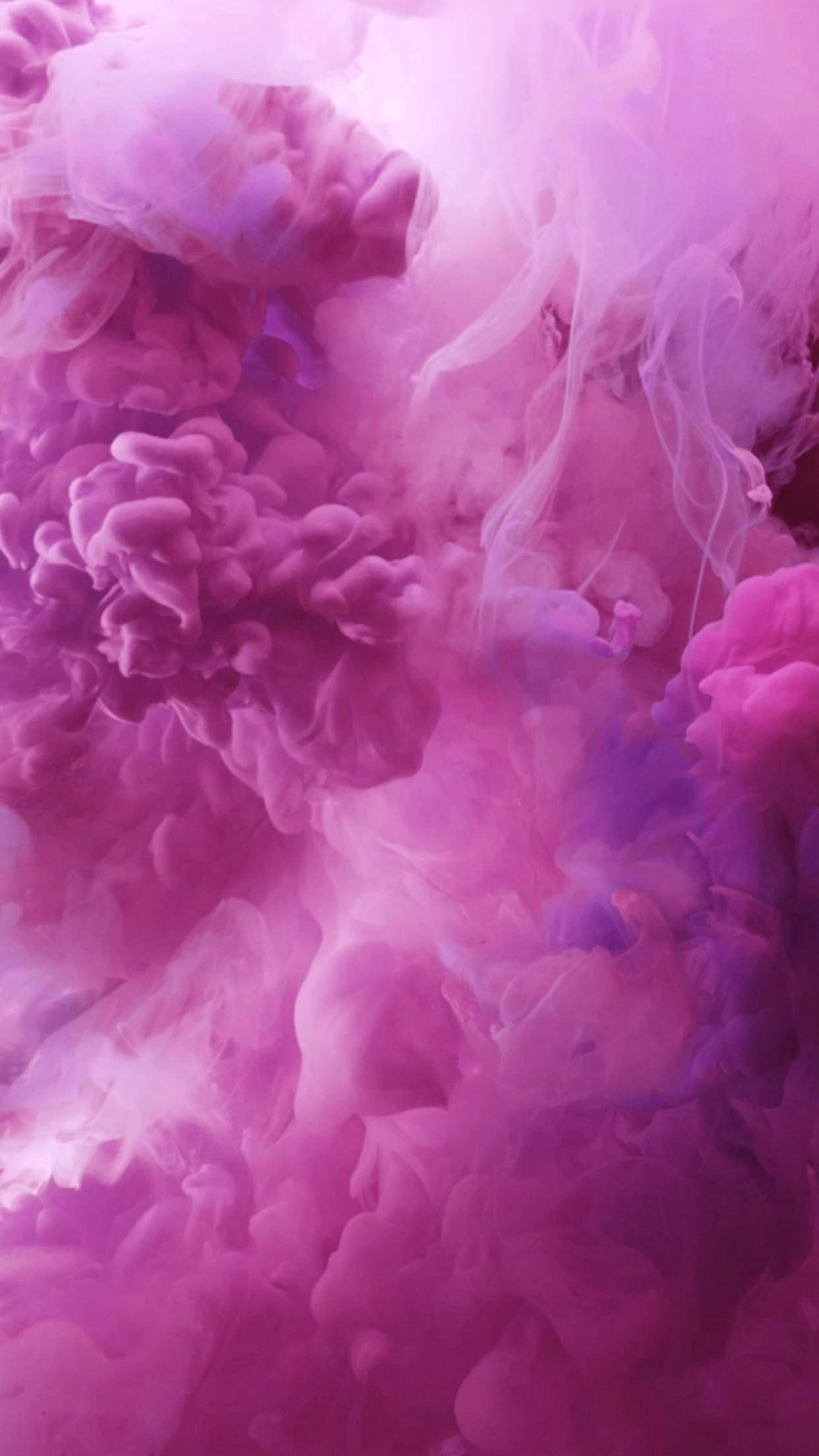 Fondo rosa estético con humo para iPhone Fondos de pantalla