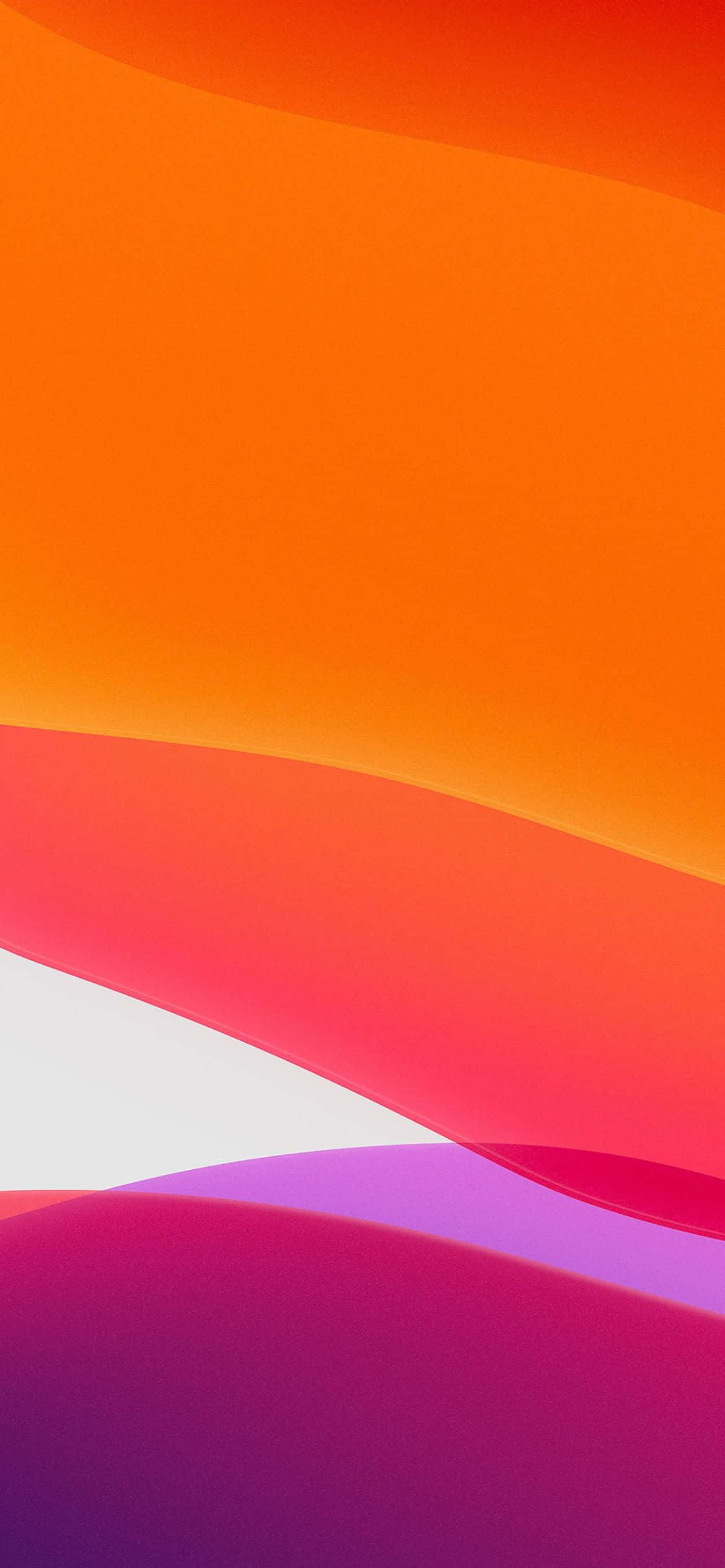 Fondo rosa y naranja iOS 13 Fondos de pantalla