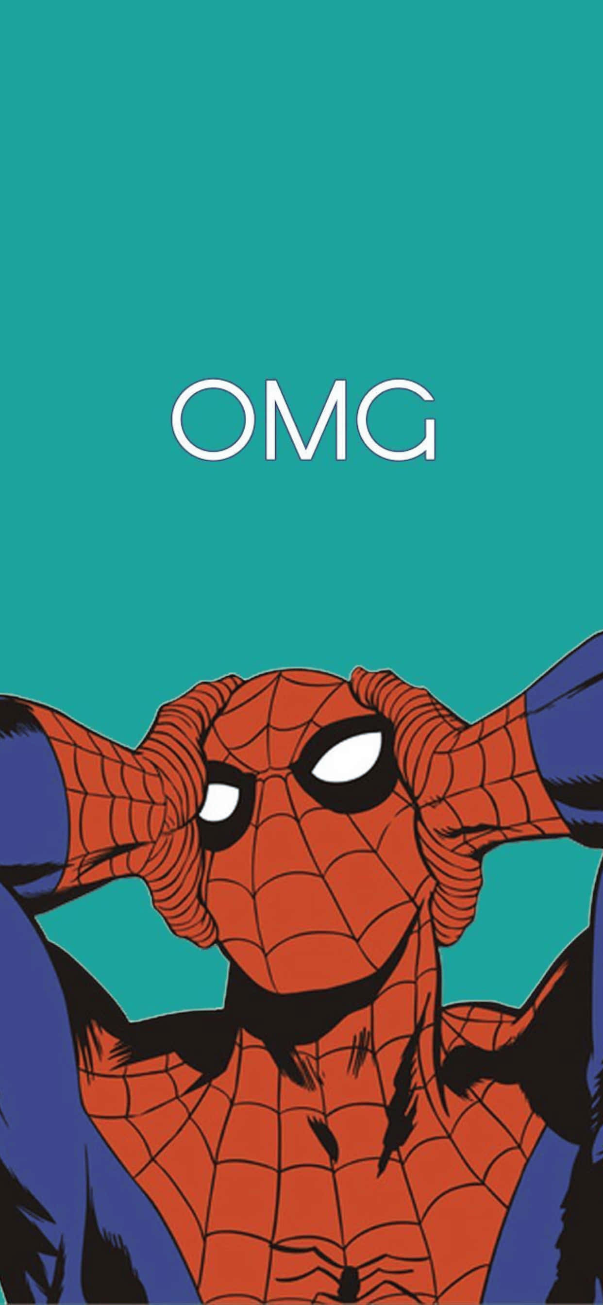 Fondo iPhone XS Max Marvel Spiderman verde azulado Fondos de pantalla