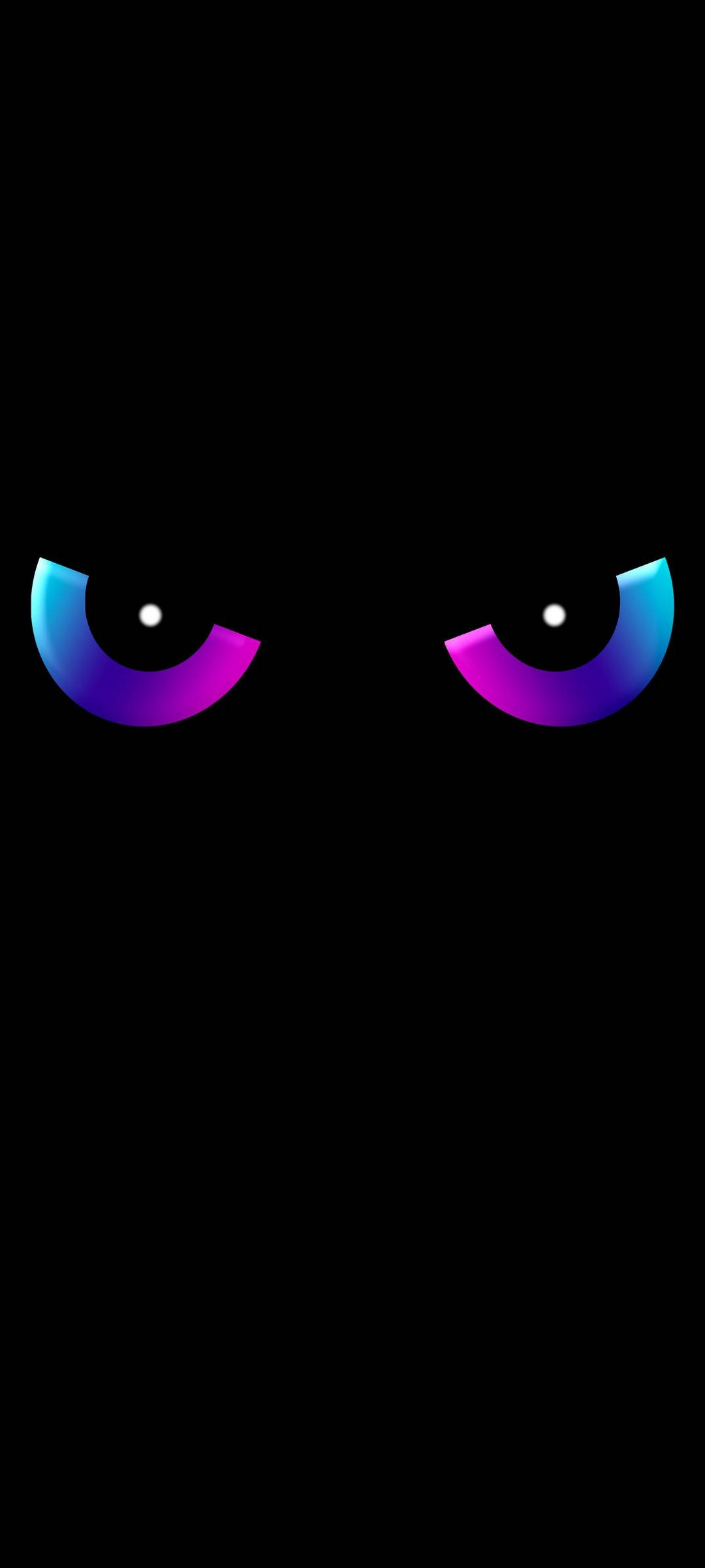 Fondo: Teléfono 3D Lindo con Ojos Degradados Fondos de pantalla