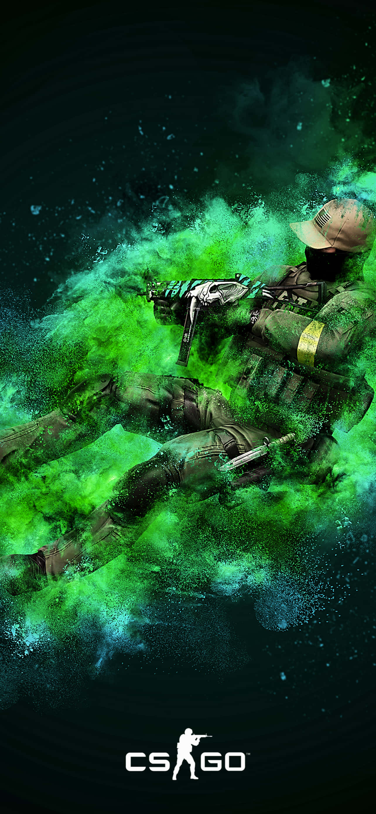 Fondo verde de Counter-Strike Global Offensive para Pixel 3 Fondos de pantalla