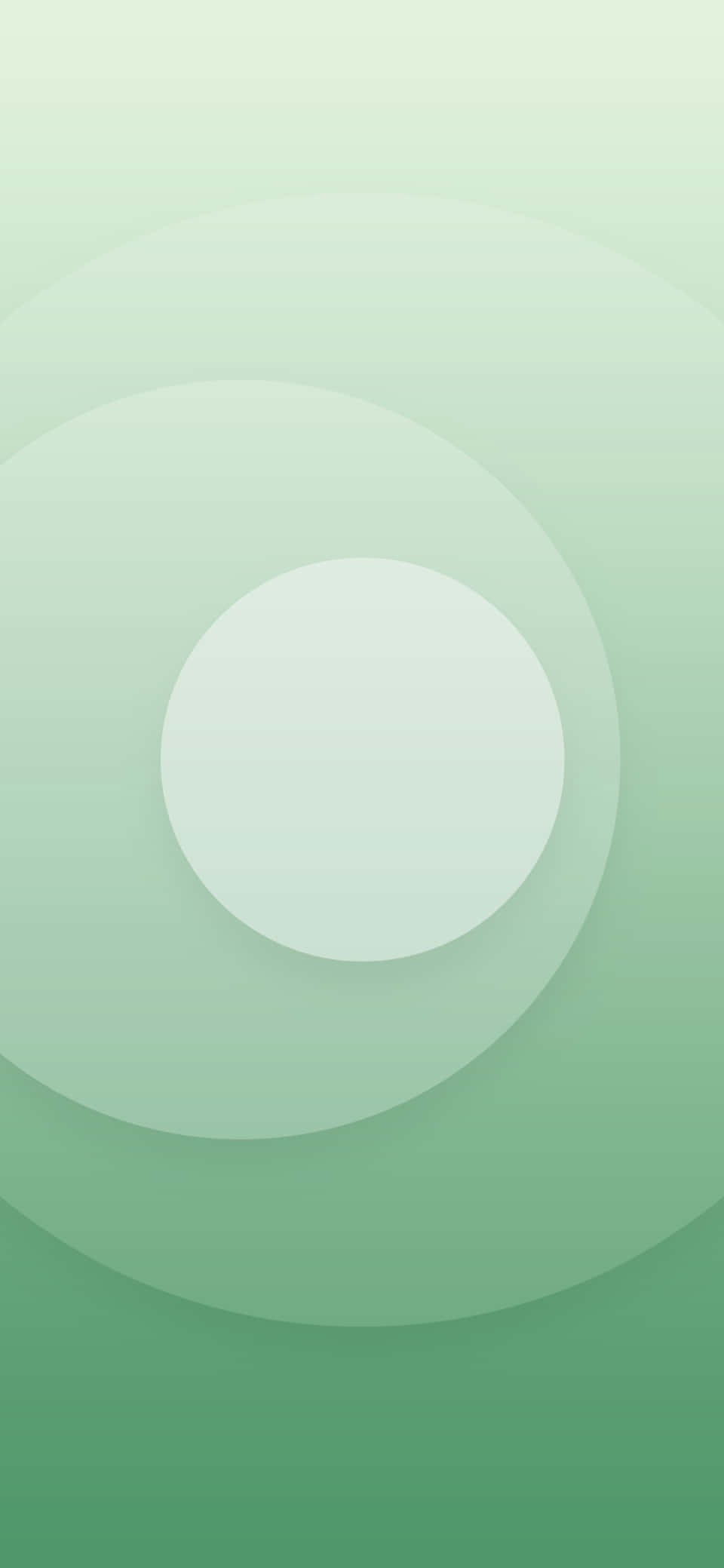 Fondo verde pastel con círculo blanco Fondos de pantalla