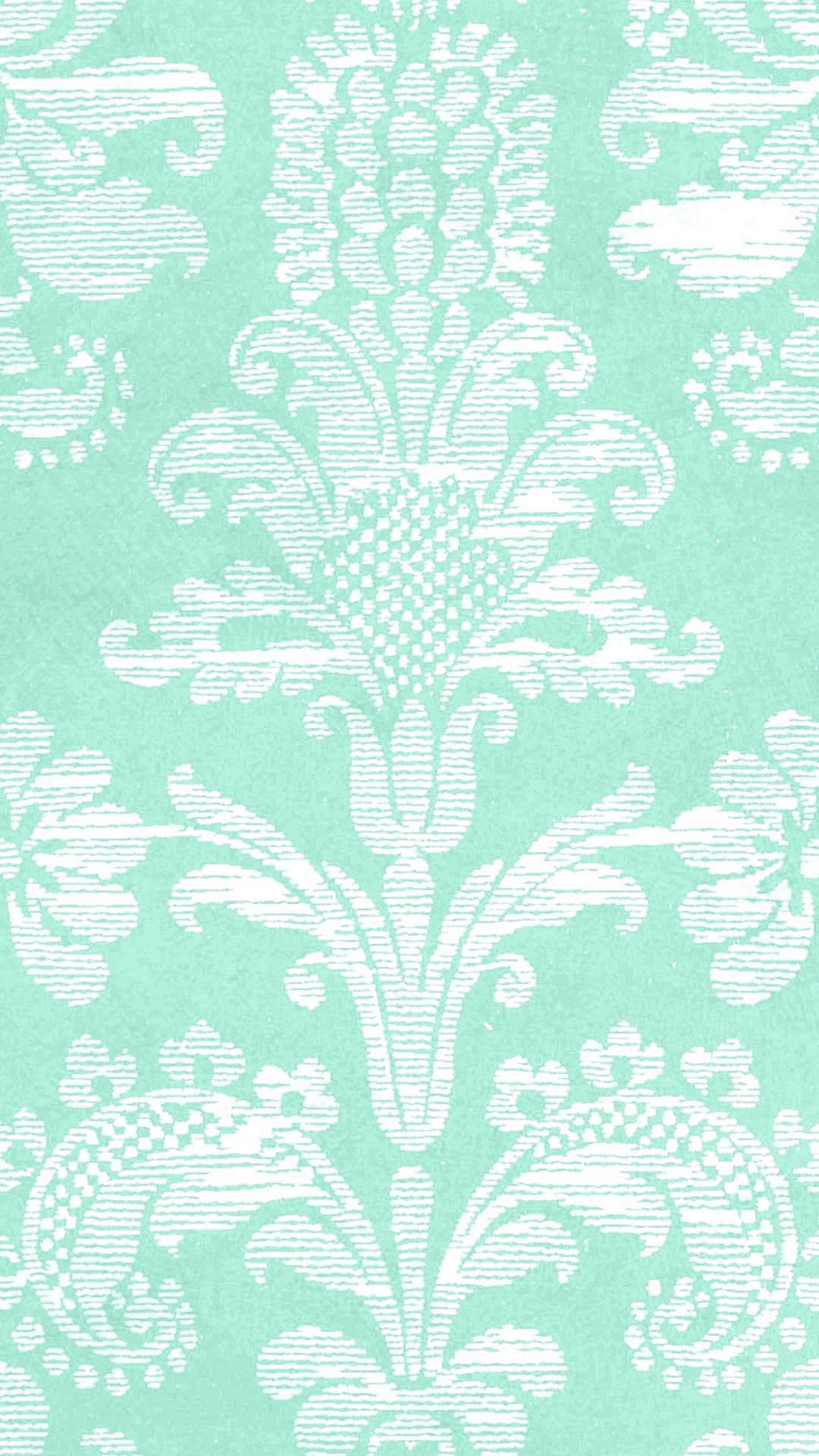 Fondo verde pastel con flores elegantes Fondos de pantalla