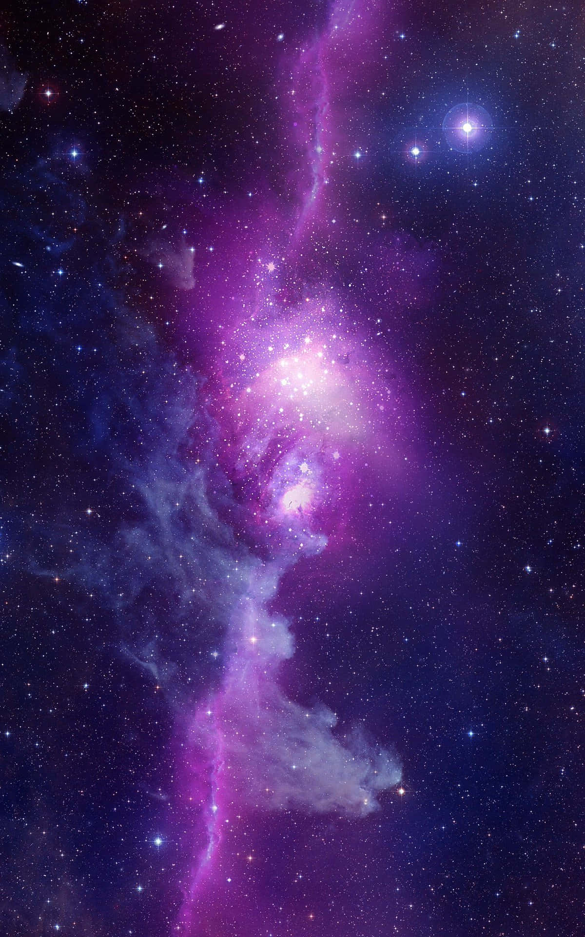 Fondo vertical púrpura de galaxia en alta resolución Fondos de pantalla
