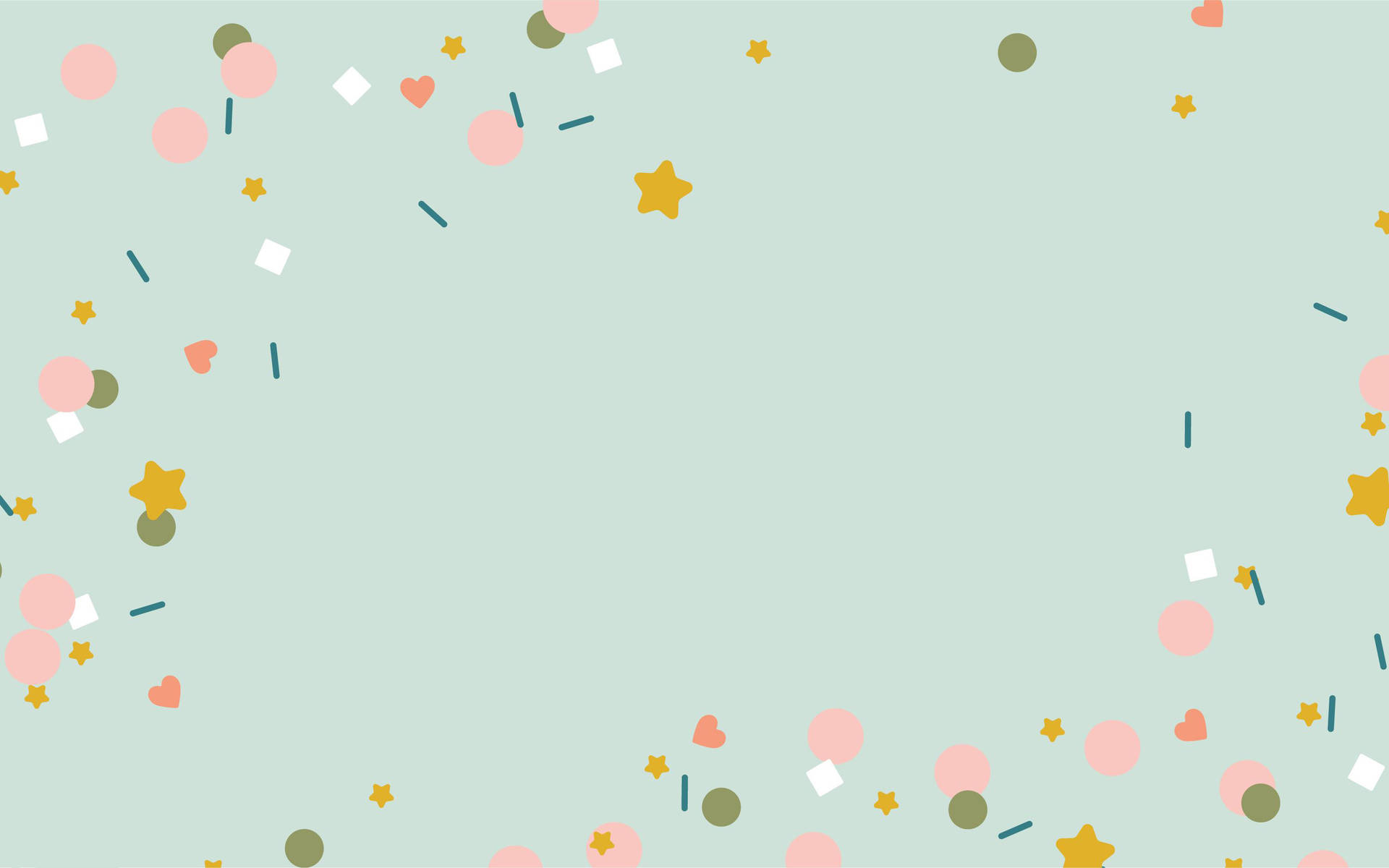 Fondo de pantalla aesthetic para iPad con formas lindas